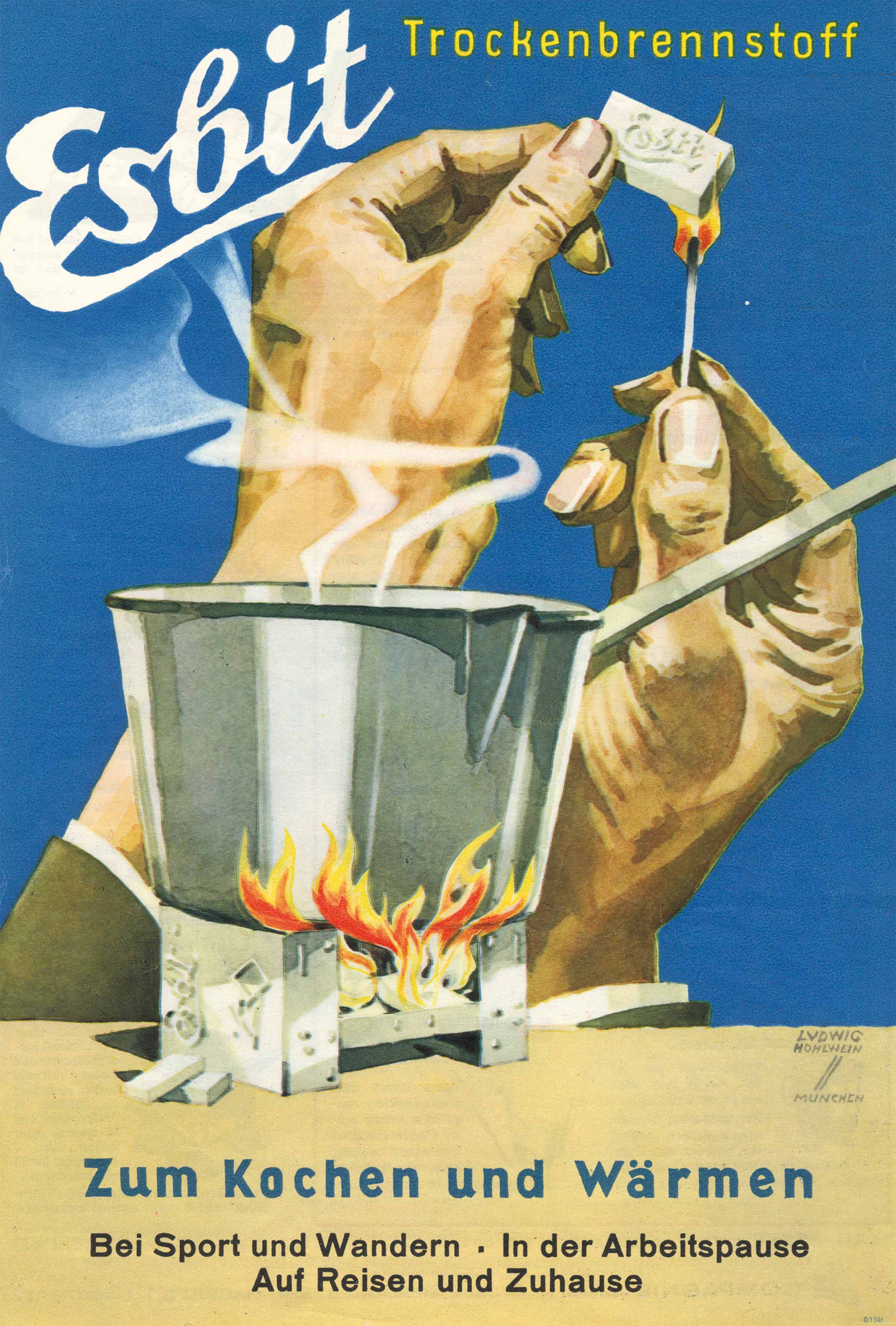 Historisches Esbit Werbeplakat
