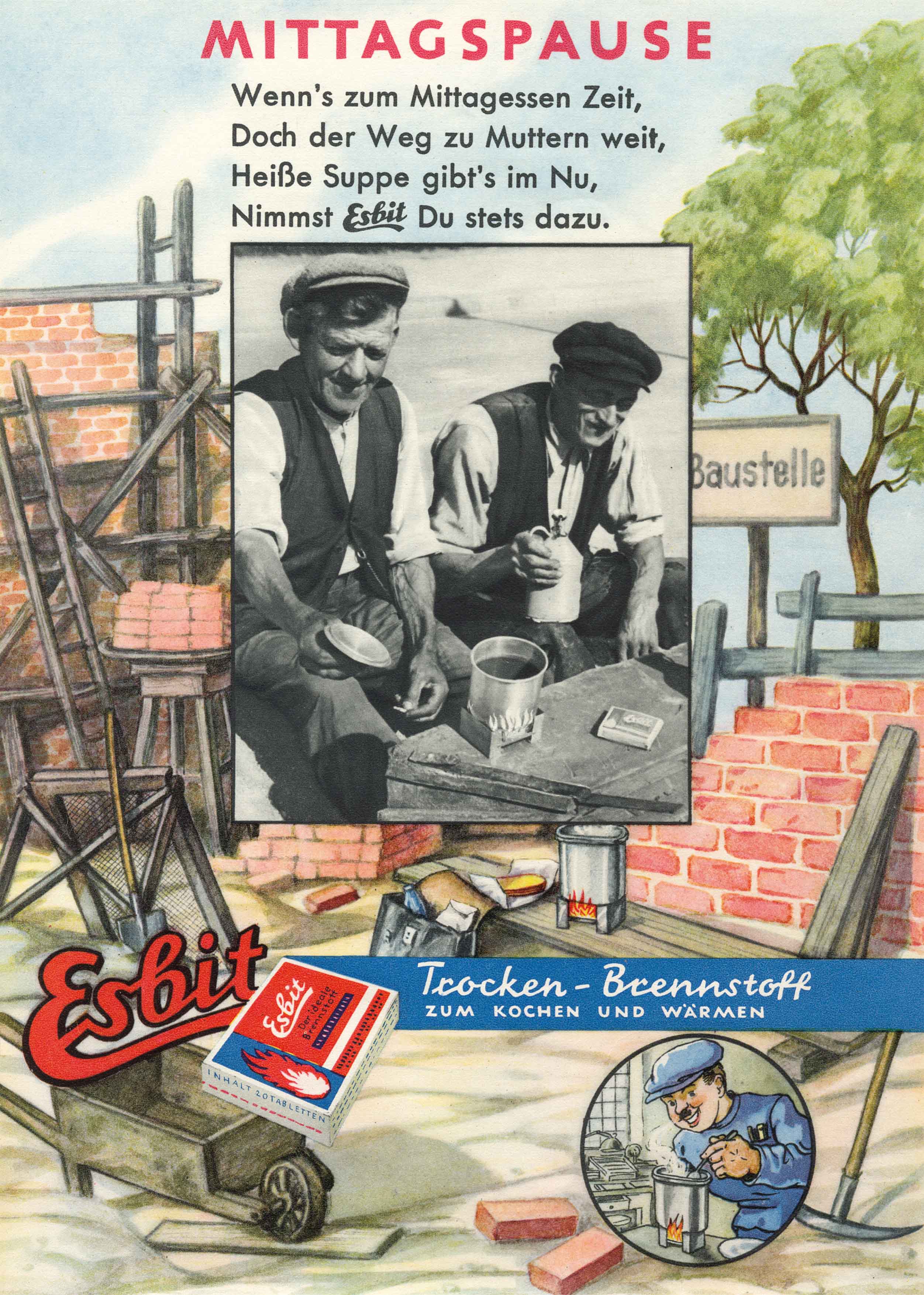 Historisches Esbit Werbeplakat