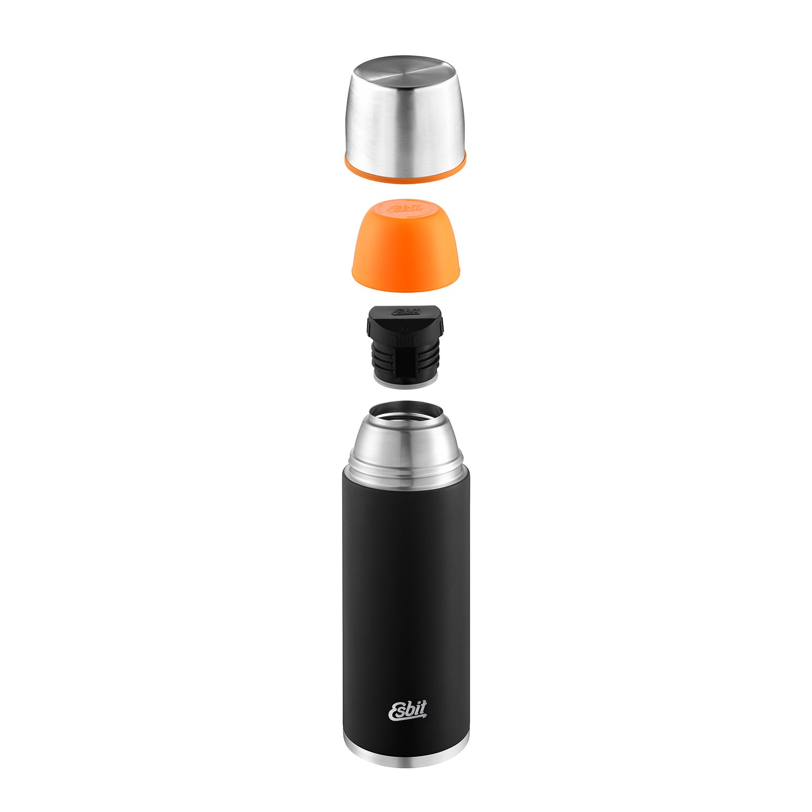 Esbit CLASSIC Isolierflasche Schwarz Edelstahl