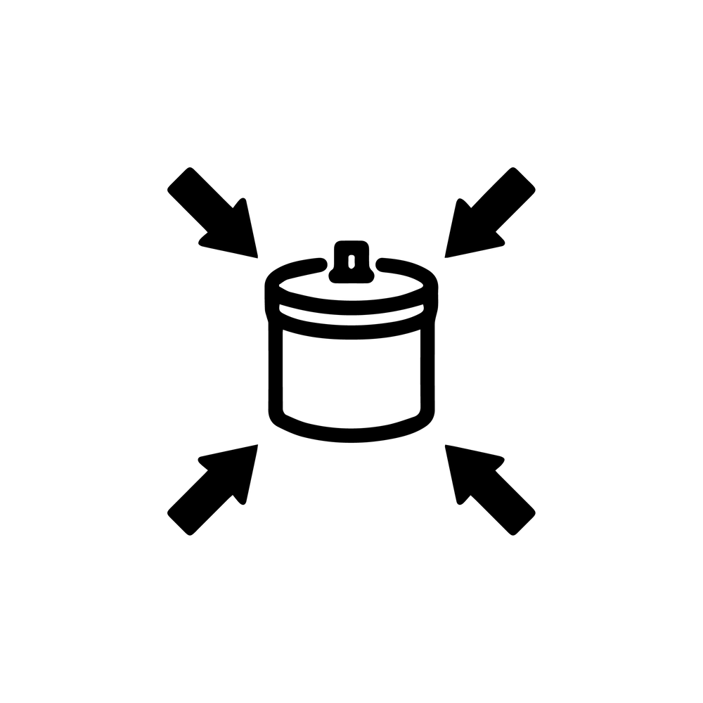 Esbit Icon in Schwarz für kleines Packmaß.