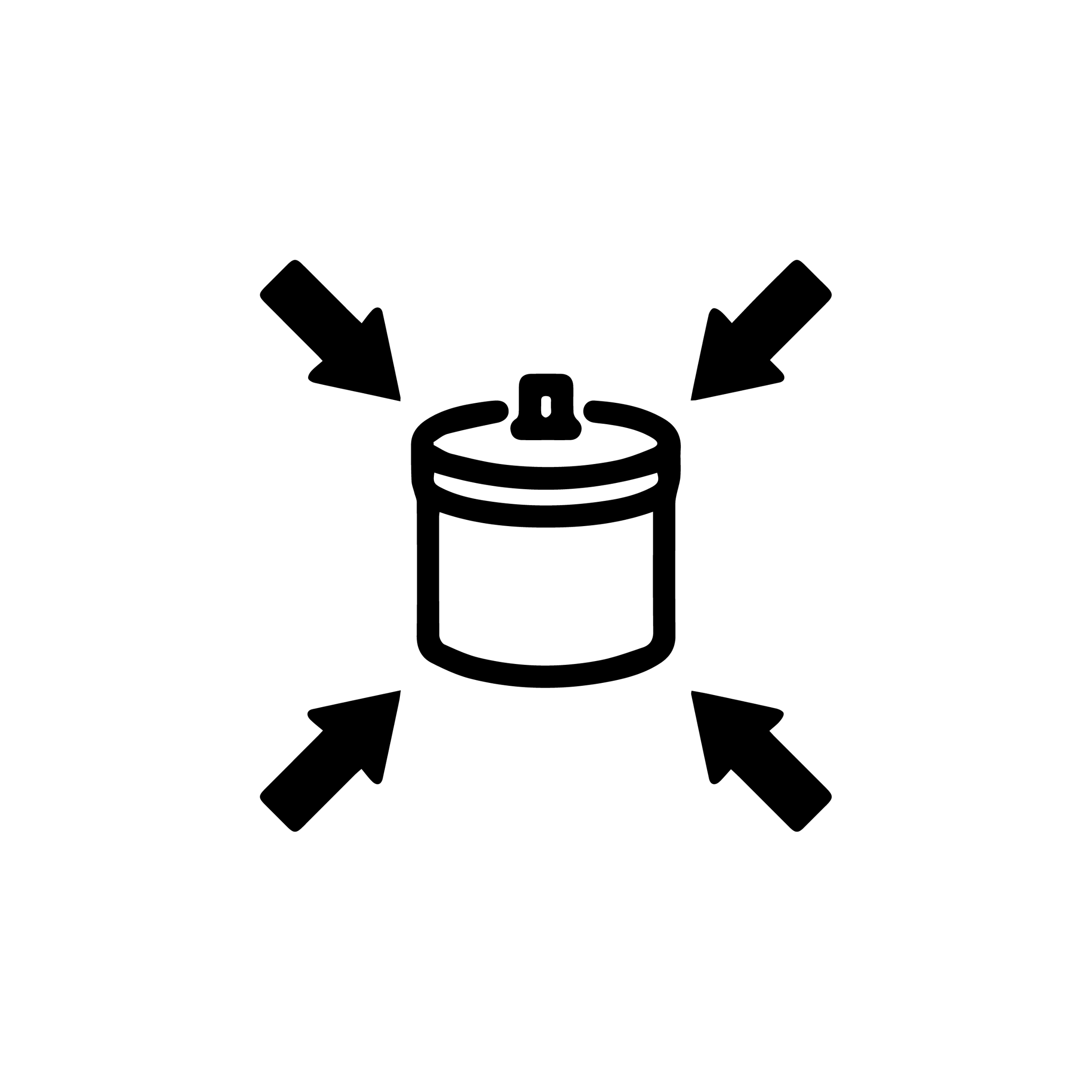 Esbit Icon in Schwarz für kleines Packmaß.