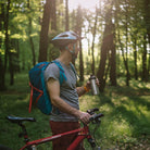 Esbit MAJORIS Sportflasche Edelstahl beim Fahrrad Fahren all-groups
