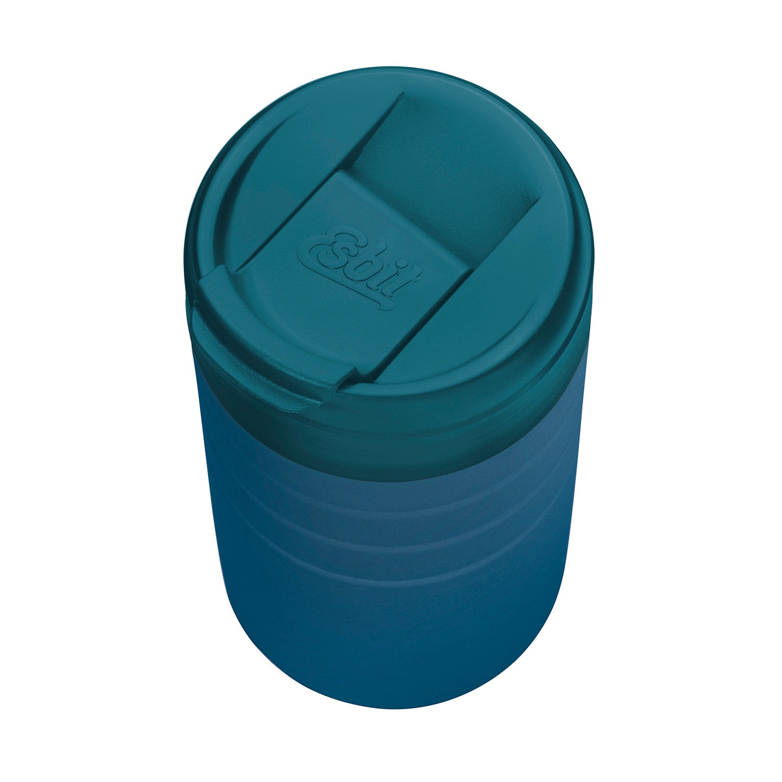 Esbit MAJORIS Thermobecher Blau 450 ml von oben