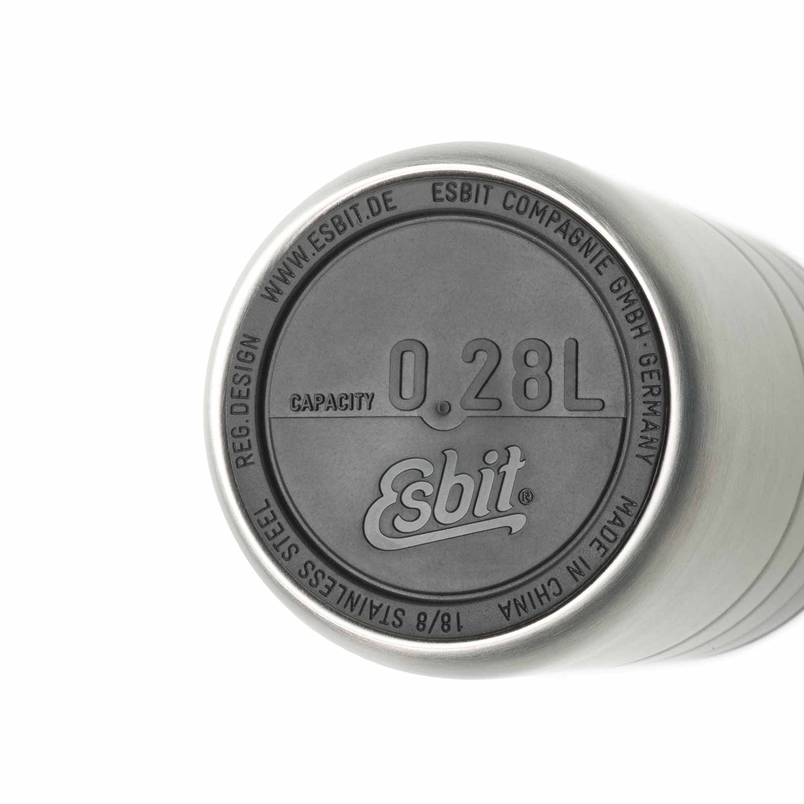 Esbit MAJORIS Thermo Kaffeebecher aus Edelstahl 280 ml Schutzpad
