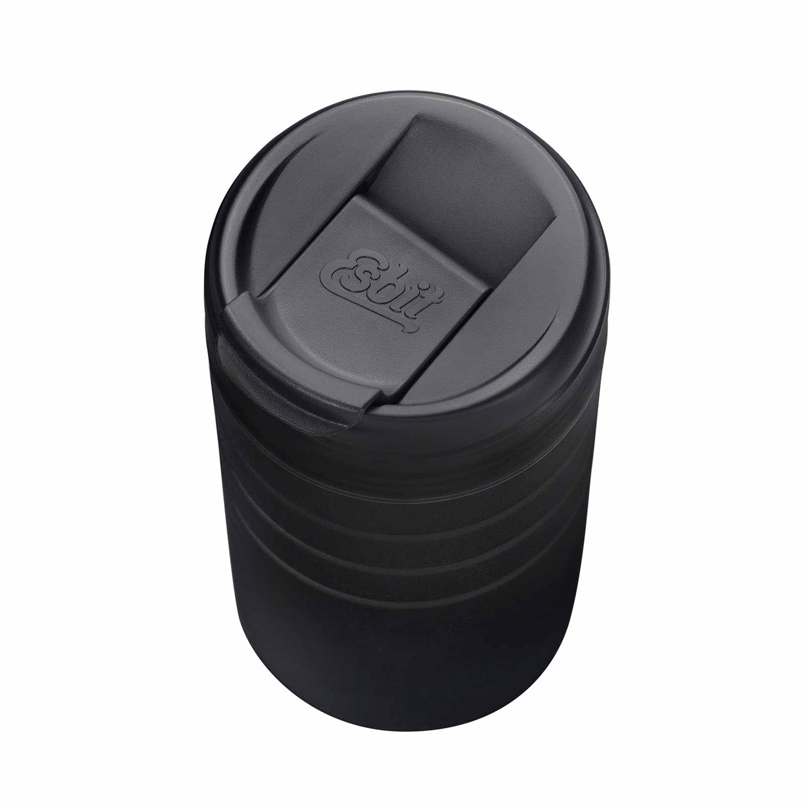 Esbit MAJORIS Thermobecher Schwarz 450 ml von oben