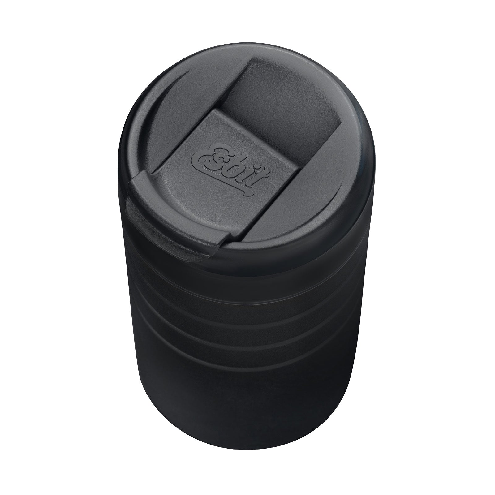 Esbit MAJORIS Thermobecher Schwarz 450 ml von oben