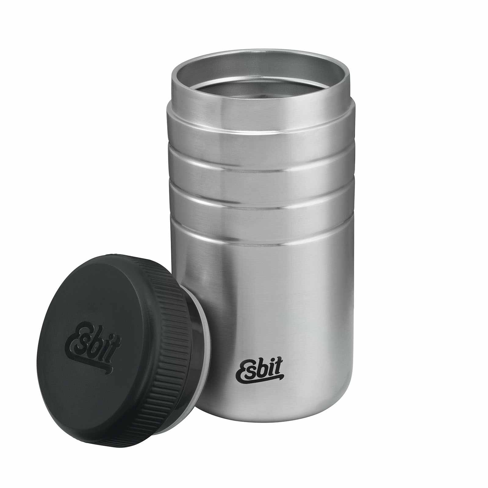 Esbit MAJORIS Thermobehälter für Essen Edelstahl 550 ml geöffnet