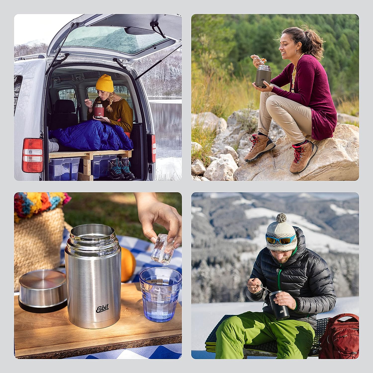 Esbit MAJORIS Thermobehälter für Essen Übersicht Outdoor all-groups