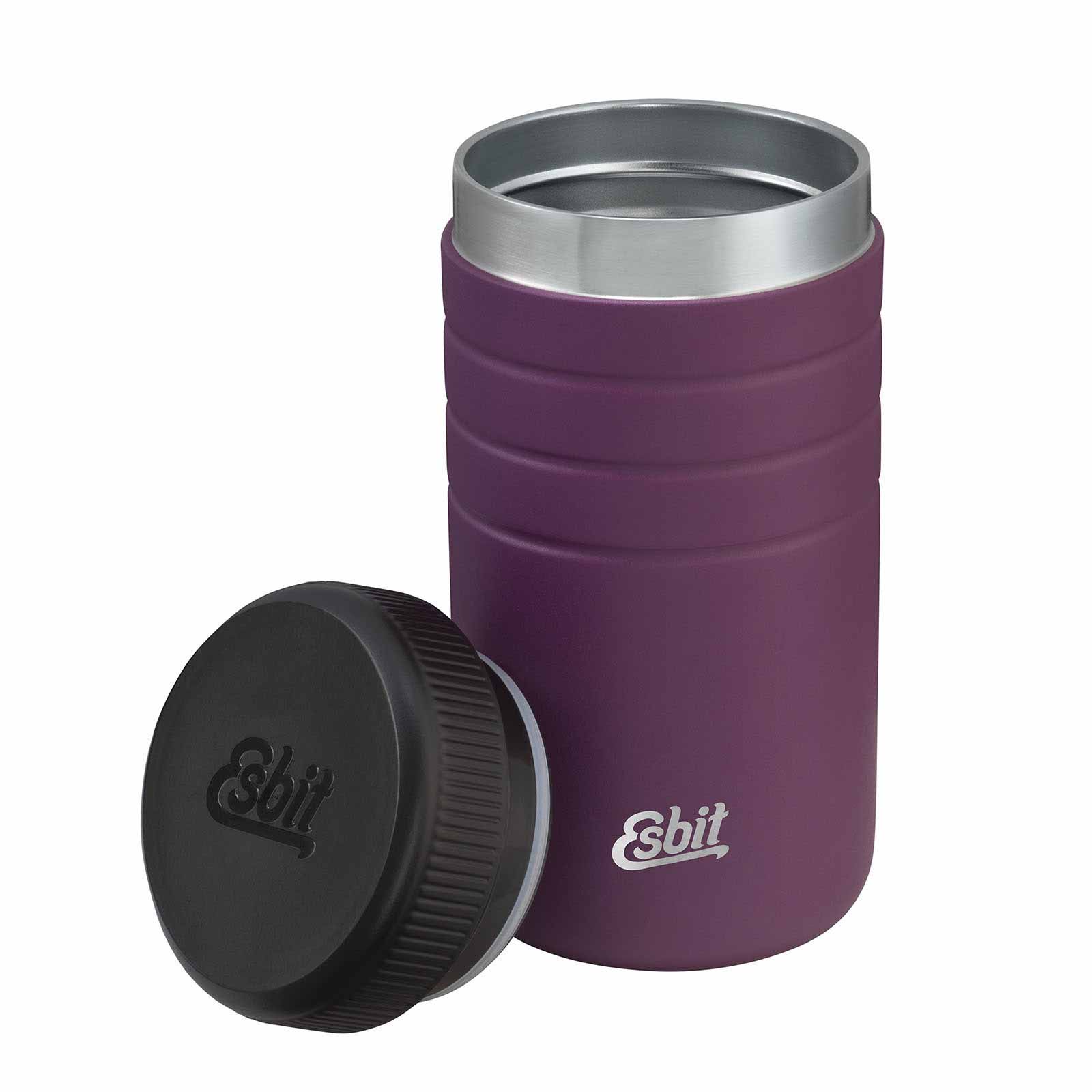 Esbit MAJORIS Thermobehälter für Essen Lila 550 ml geöffnet