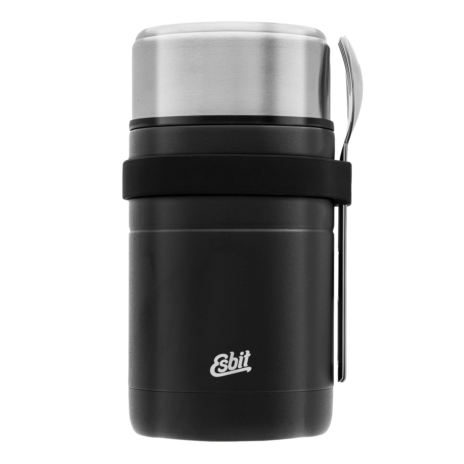 Esbit MAJORIS Thermobehälter in Schwarz mit Besteckset 1000ml