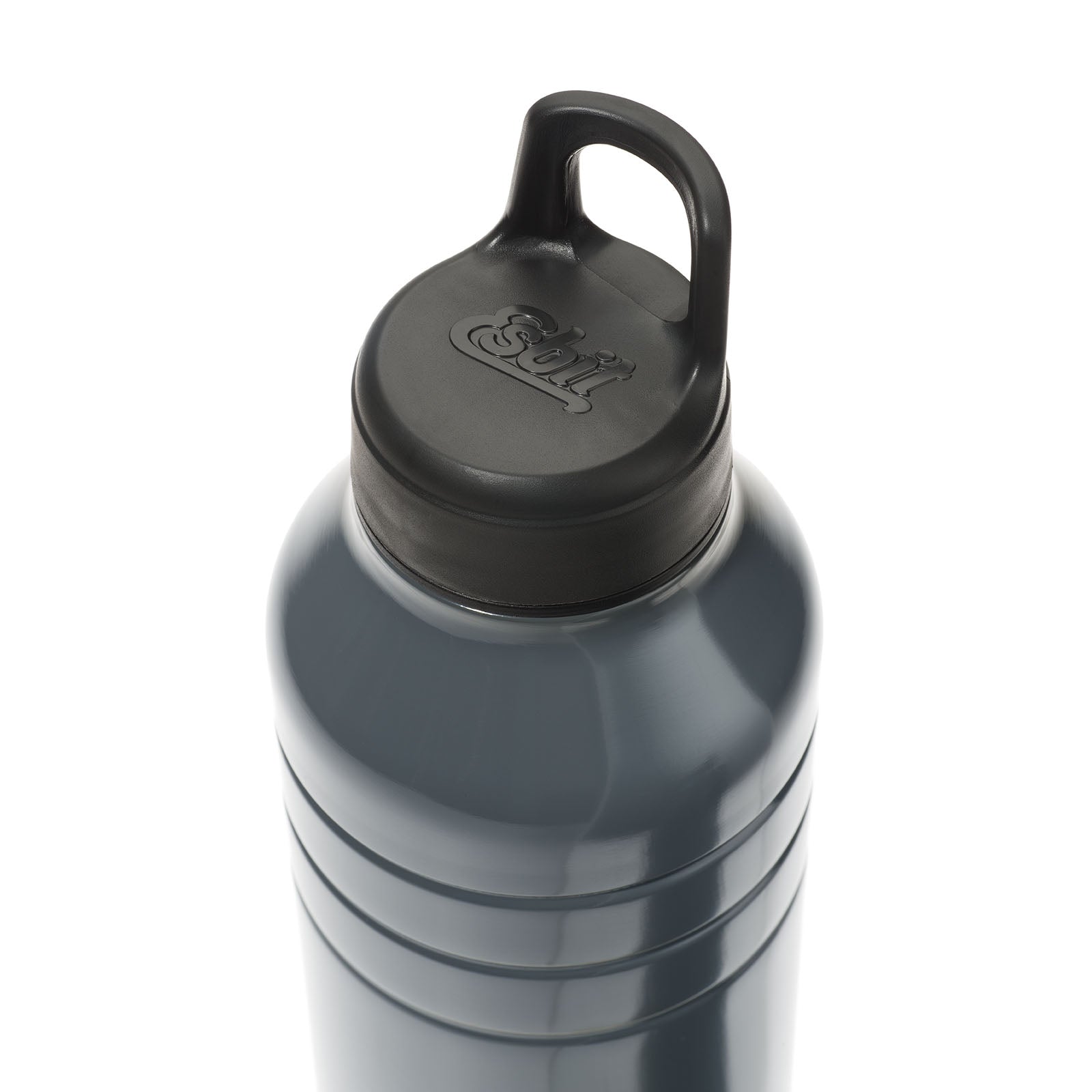 Esbit MAJORIS Edelstahl Trinkflasche Grau 1000 ml Ansicht von oben