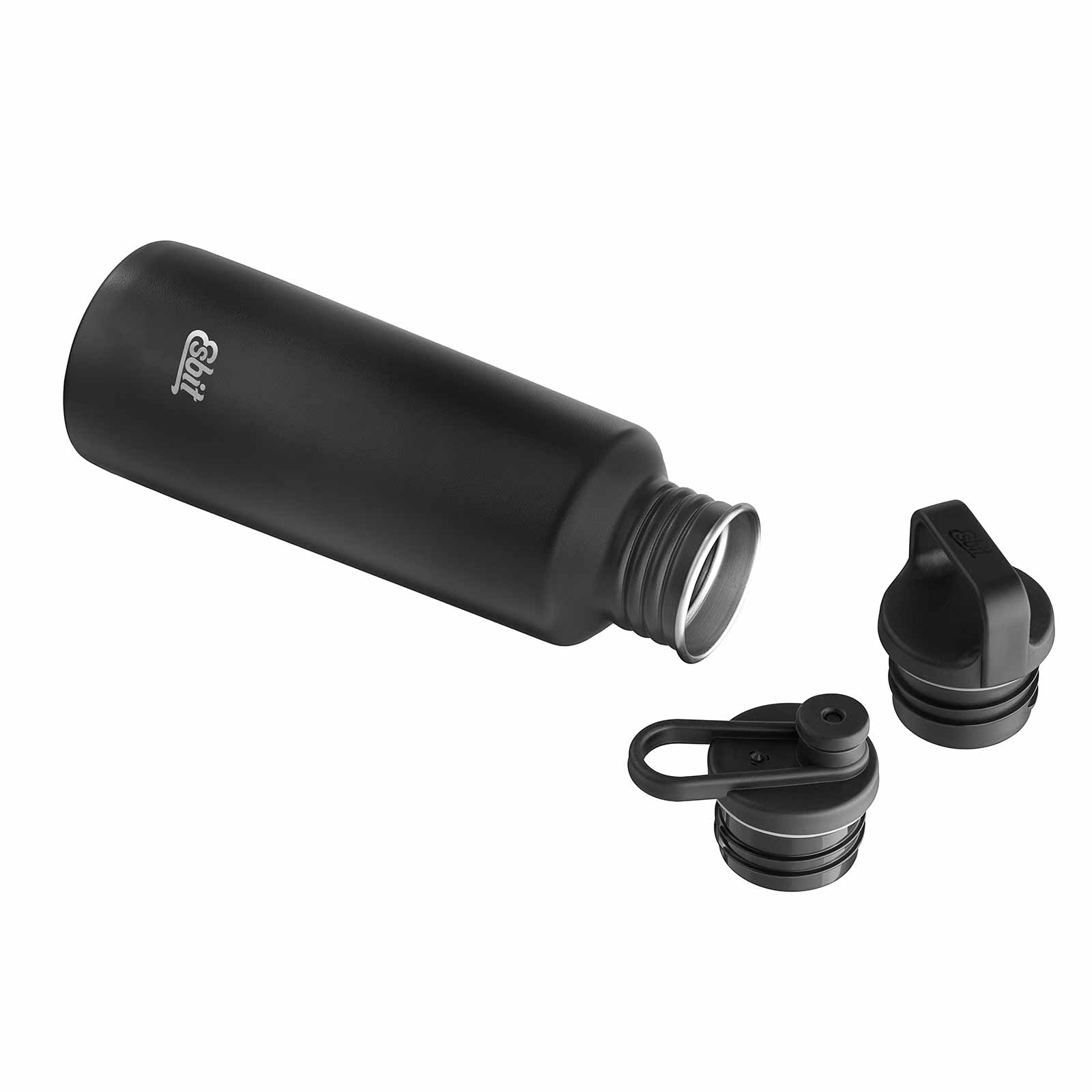 Esbit PICTOR Sportflasche Schwarz liegend mit Verschluss