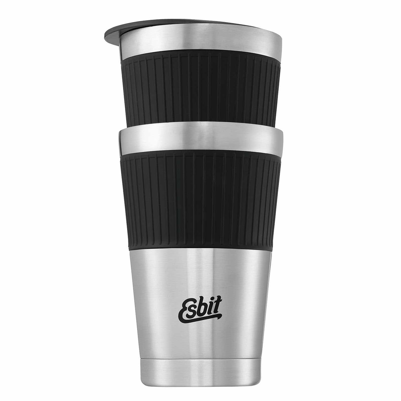 Esbit SCULPTOR Thermobecher aus Edelstahl 550 ml gestapelt