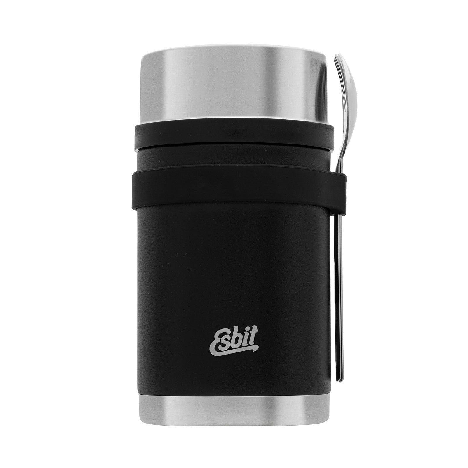 Esbit SCULPTOR Thermobehälter in Schwarz mit Besteckset 1000 ml