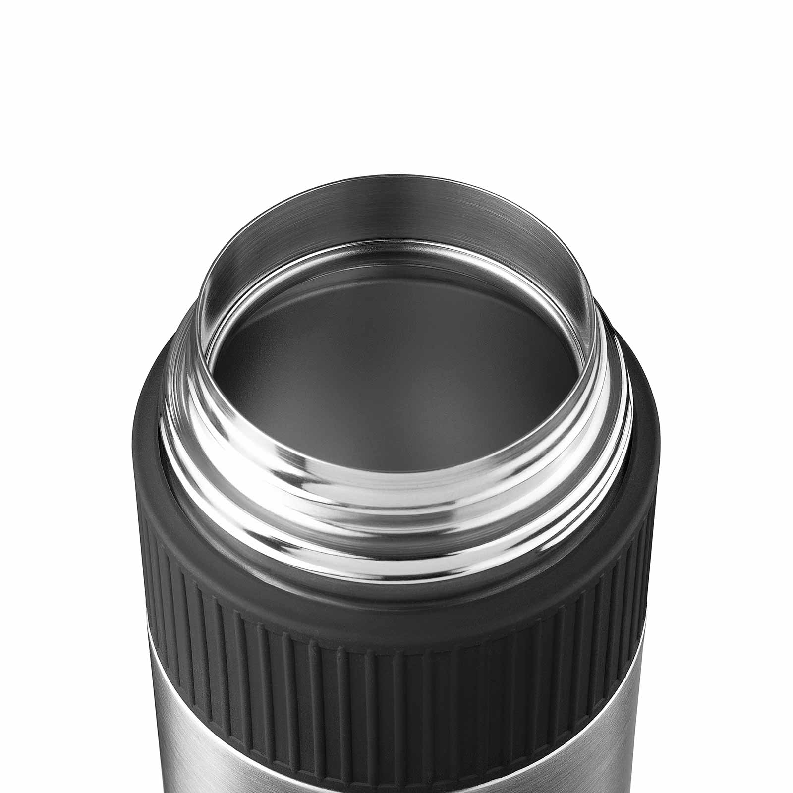 Esbit SCULPTOR Thermobehälter Edelstahl 1000 ml mit Manschette geöffnet von oben