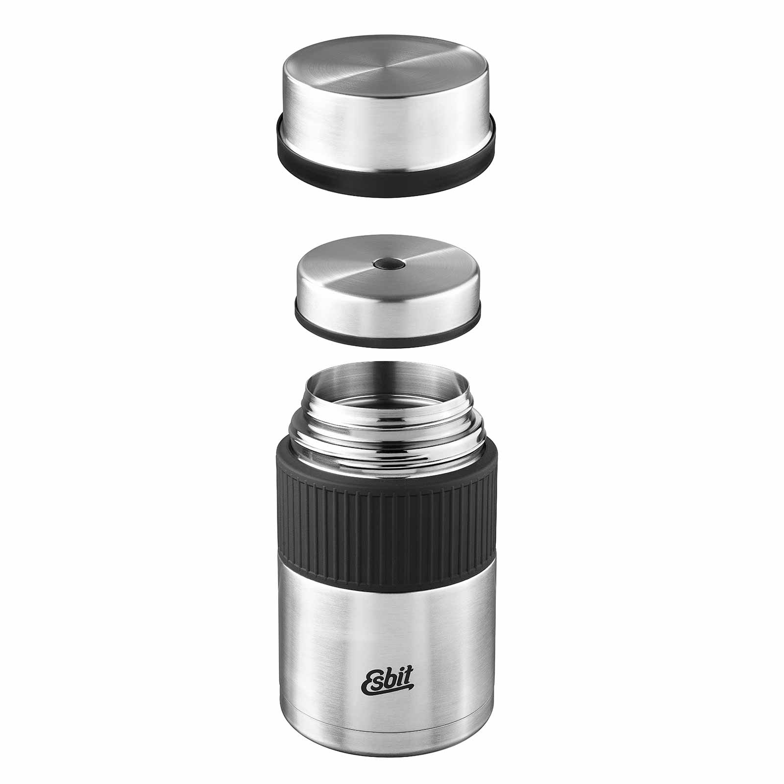 Esbit SCULPTOR Thermobehälter Edelstahl 1000 ml mit Manschette schwebend mit Deckel und Verschluss