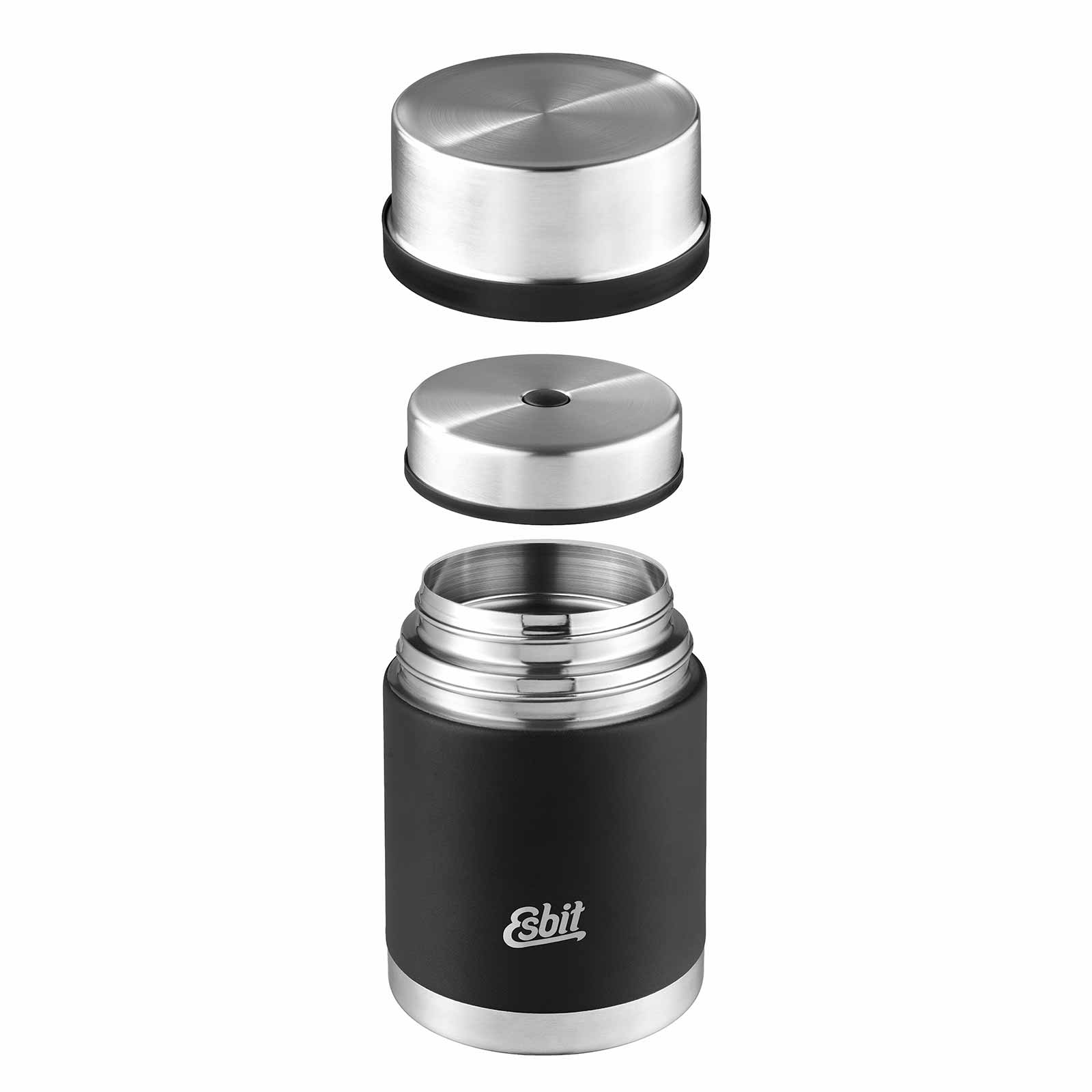Esbit SCULPTOR Thermobehälter Schwarz mit schwebendem Deckel und Verschluss