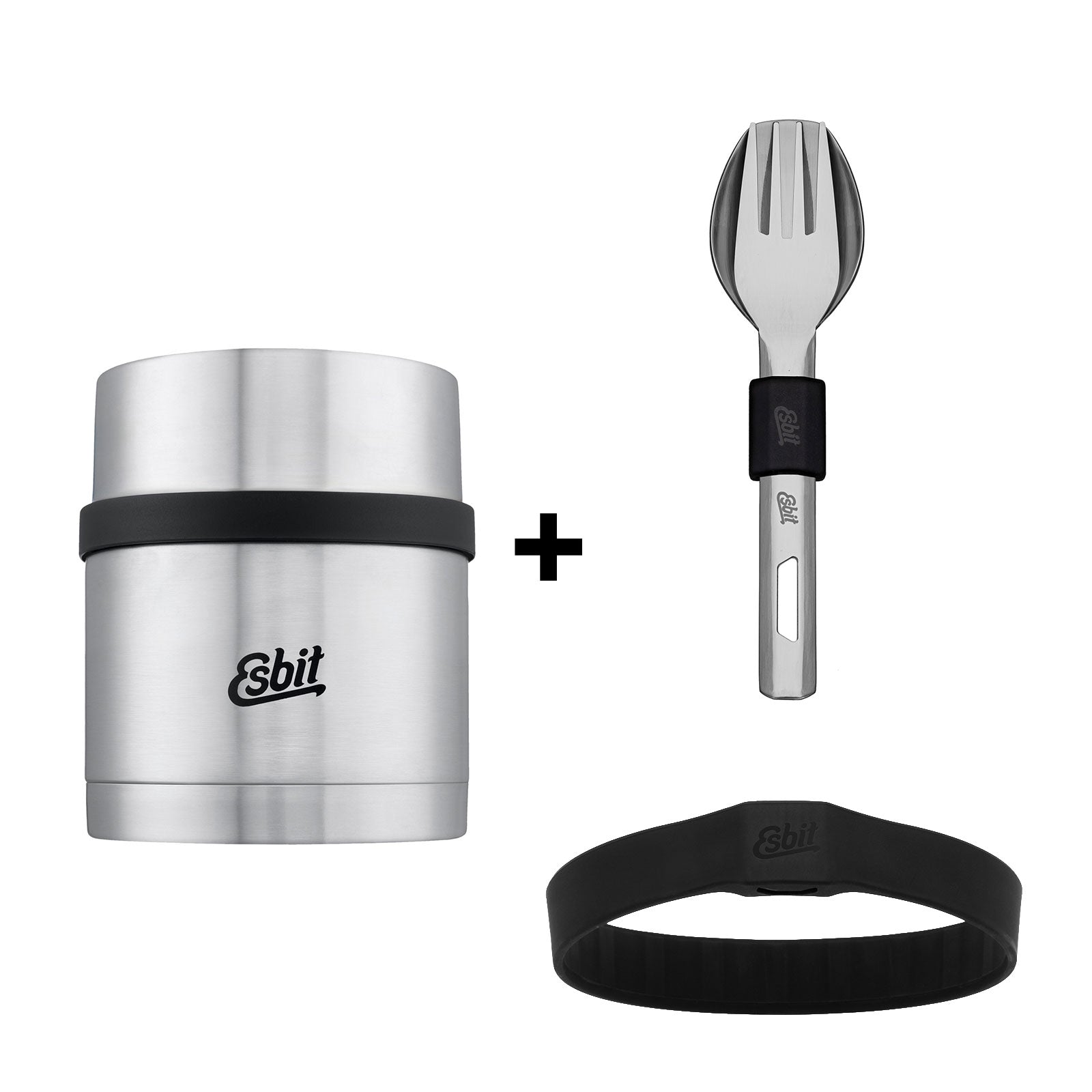 Esbit Bundle bestehend aus SCULPTOR Thermobehälter und Besteckset in Edelstahl