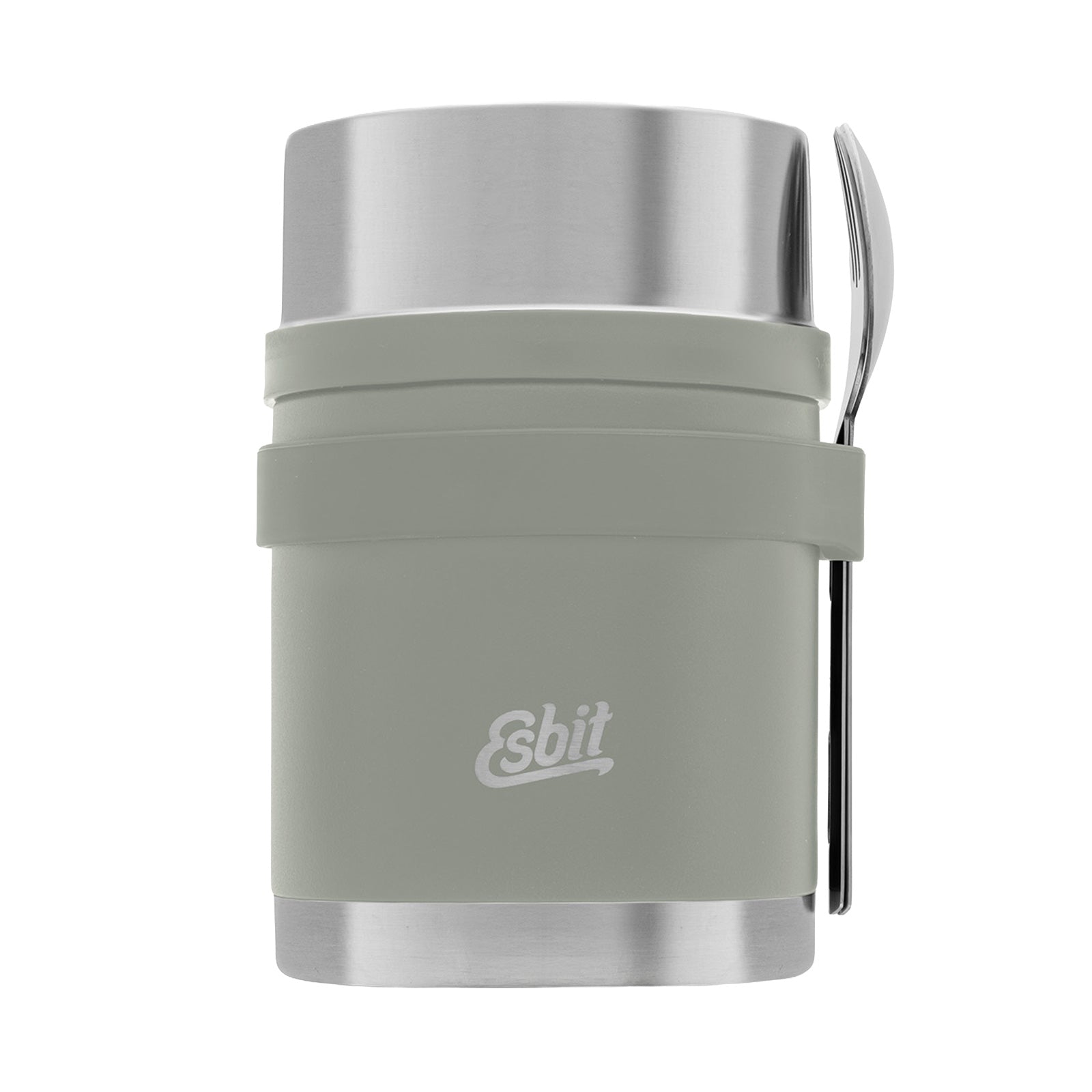 Esbit SCULPTOR Thermobehälter in Stone Grey mit Besteckset 750 ml