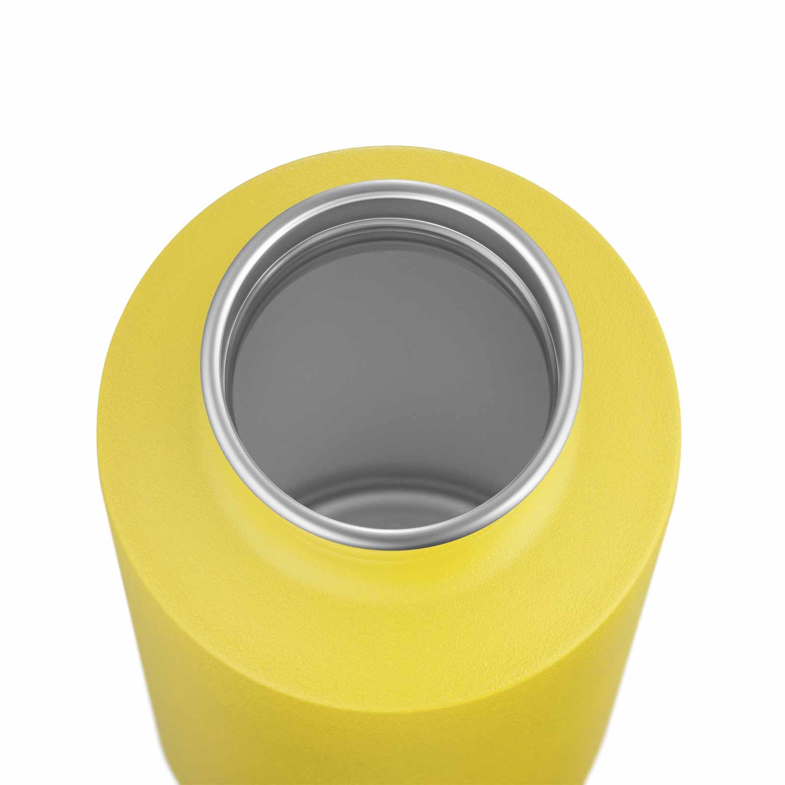 Esbit SCULPTOR Edelstahl Trinkflasche Gelb geöffnet von oben