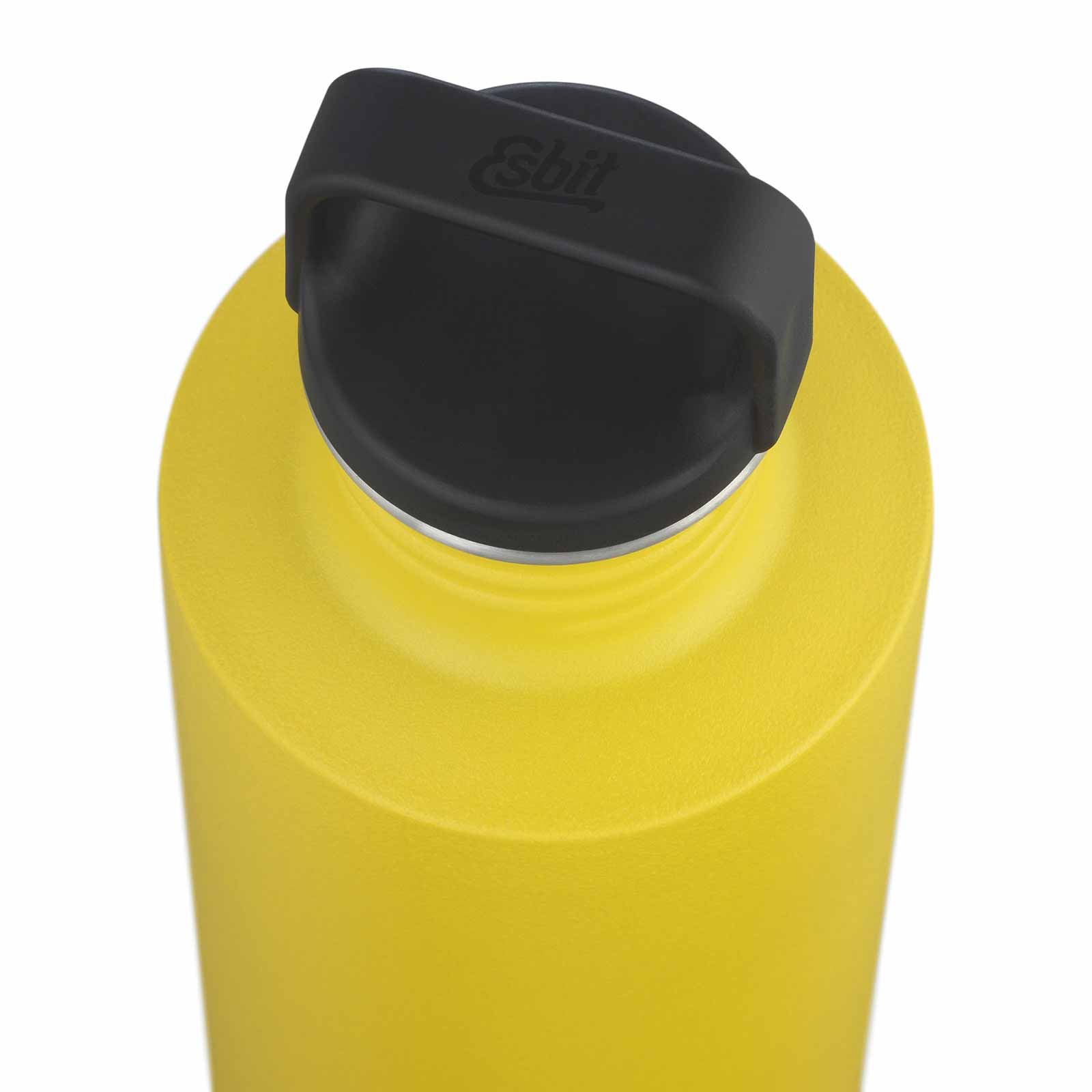 Esbit SCULPTOR Edelstahl Trinkflasche Gelb von oben