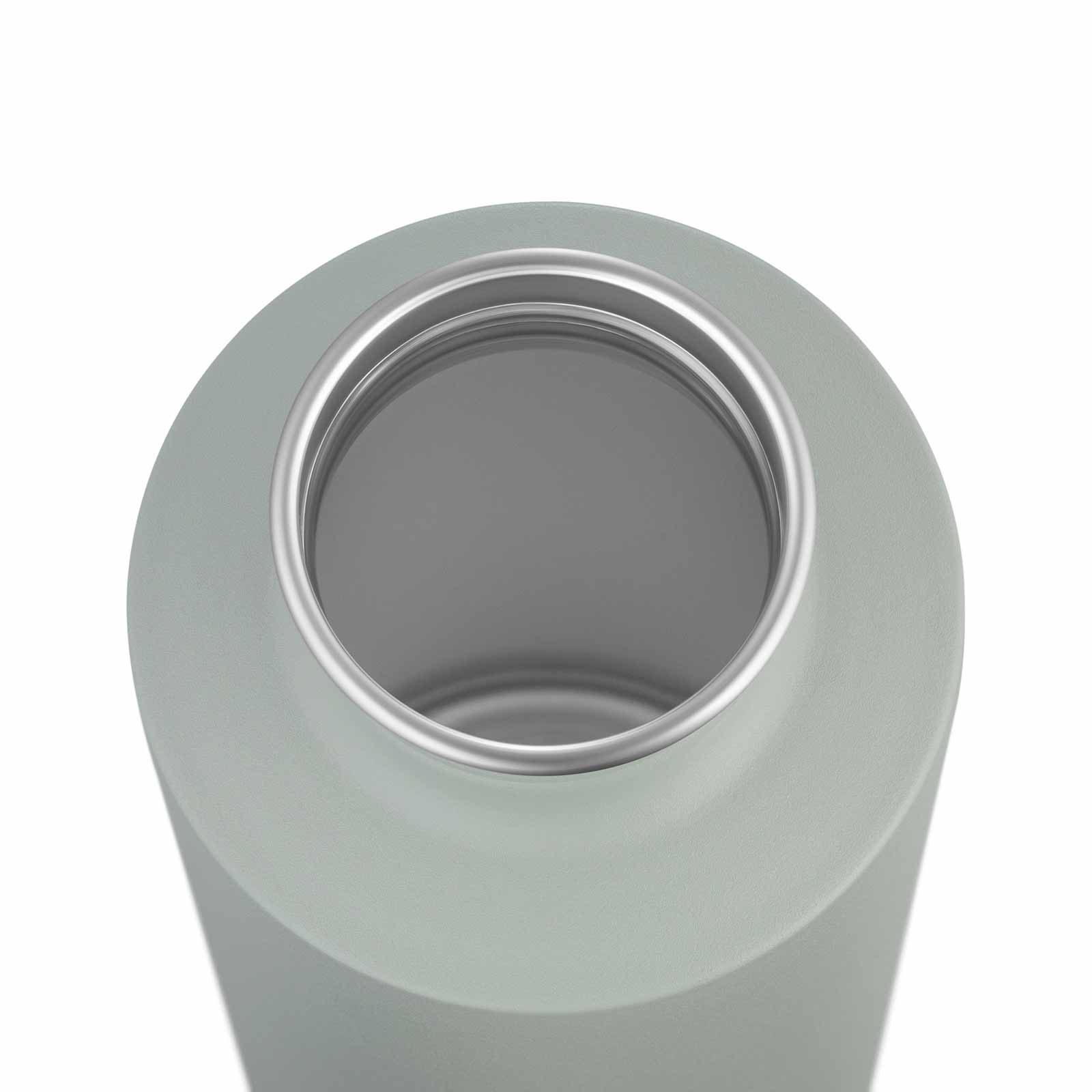 Esbit SCULPTOR Edelstahl Trinkflasche Stone Grey geöffnet von oben