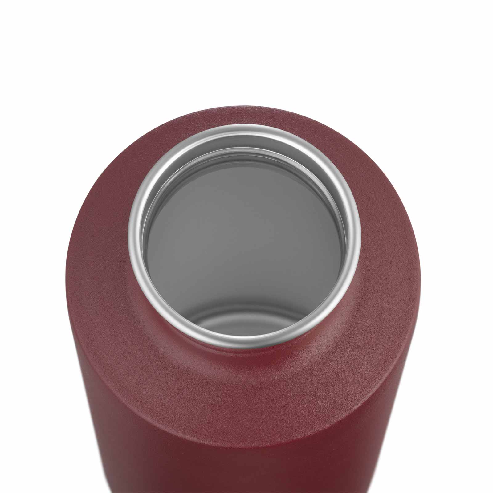 Esbit SCULPTOR Edelstahl Trinkflasche Rot geöffnet von oben