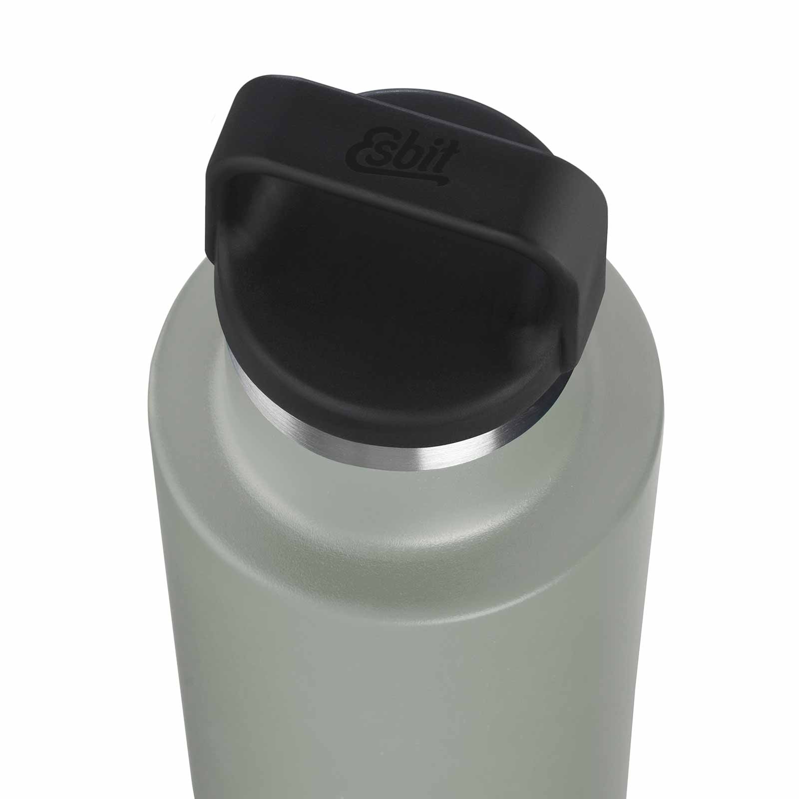 Esbit SCULPTOR Thermo Trinkflasche Grau von oben