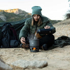 Esbit Spirituskocher Aluminium 1500 ml beim Kochen beim Campen