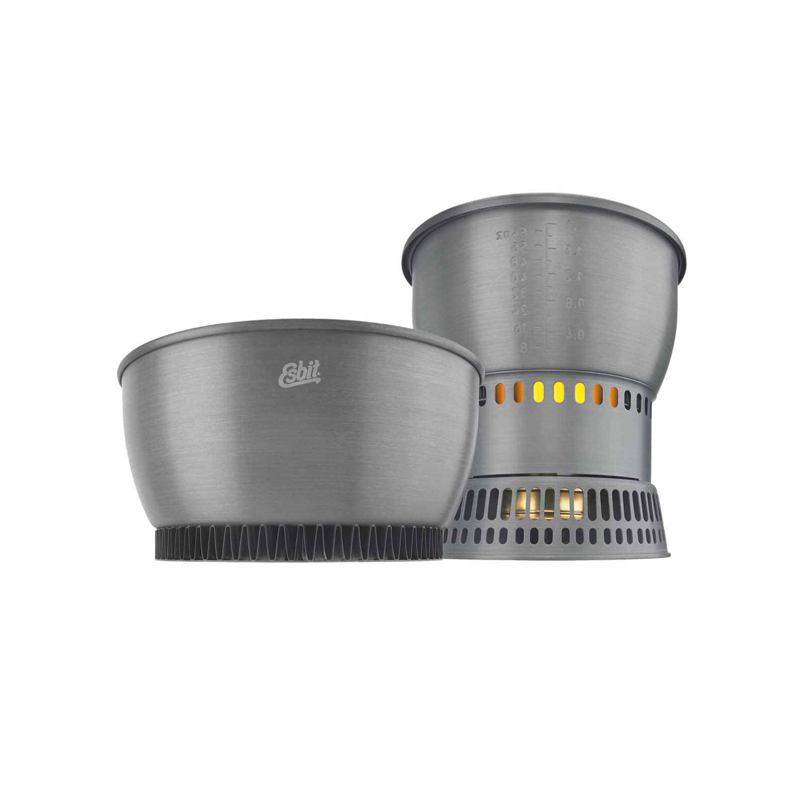 Esbit Outdoor Kochset aus Aluminium 2350 ml mit zweitem Topf