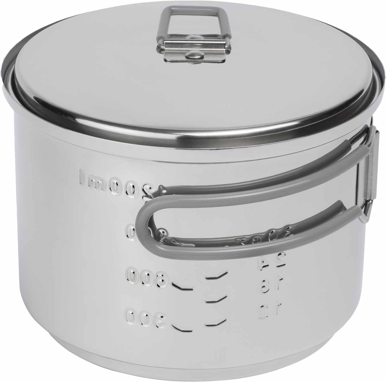Esbit Spirituskocher aus Edelstahl 1500 ml zusammengestellt
