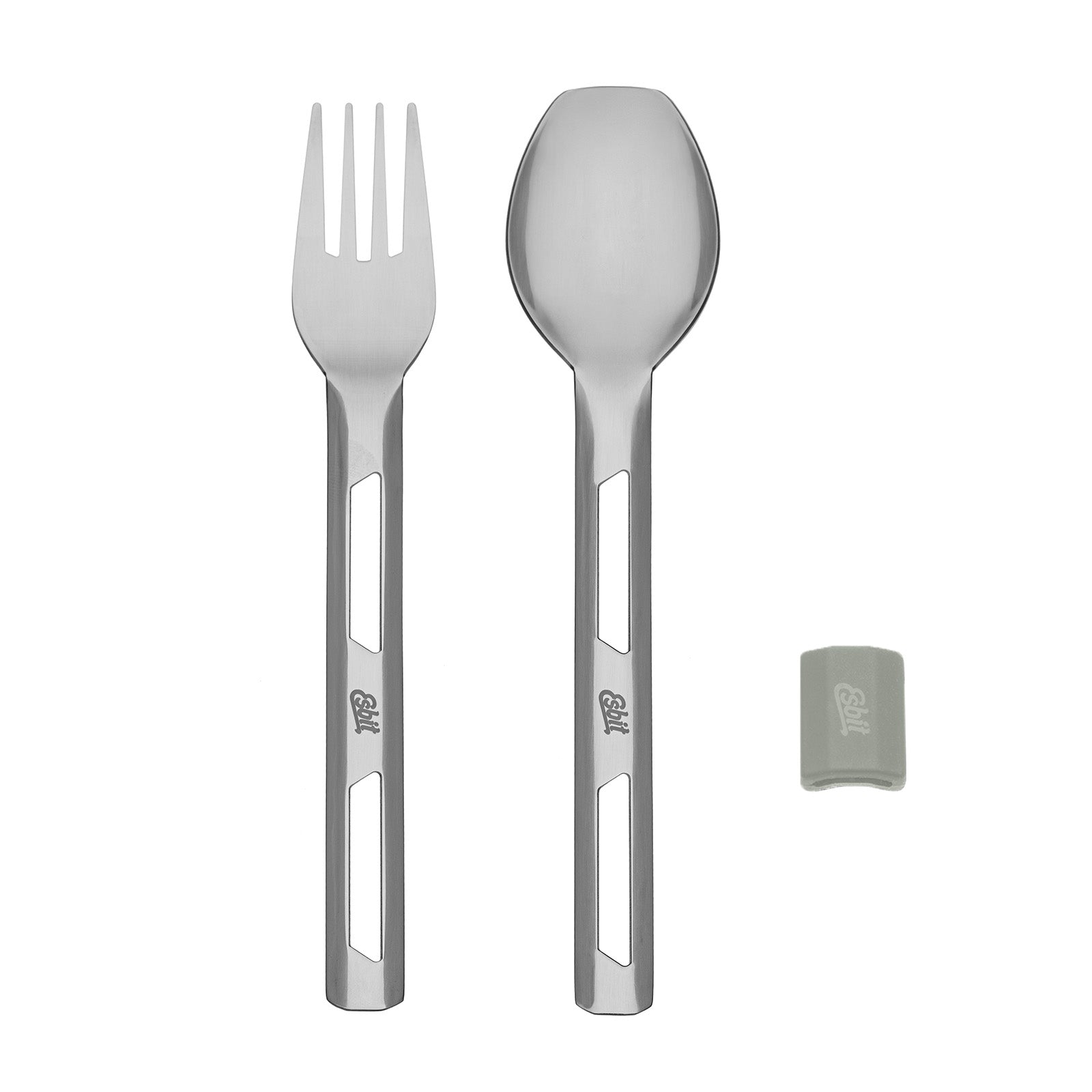 Esbit Thermobehälter Besteckset mit Silikon Manschette in Stone Grey