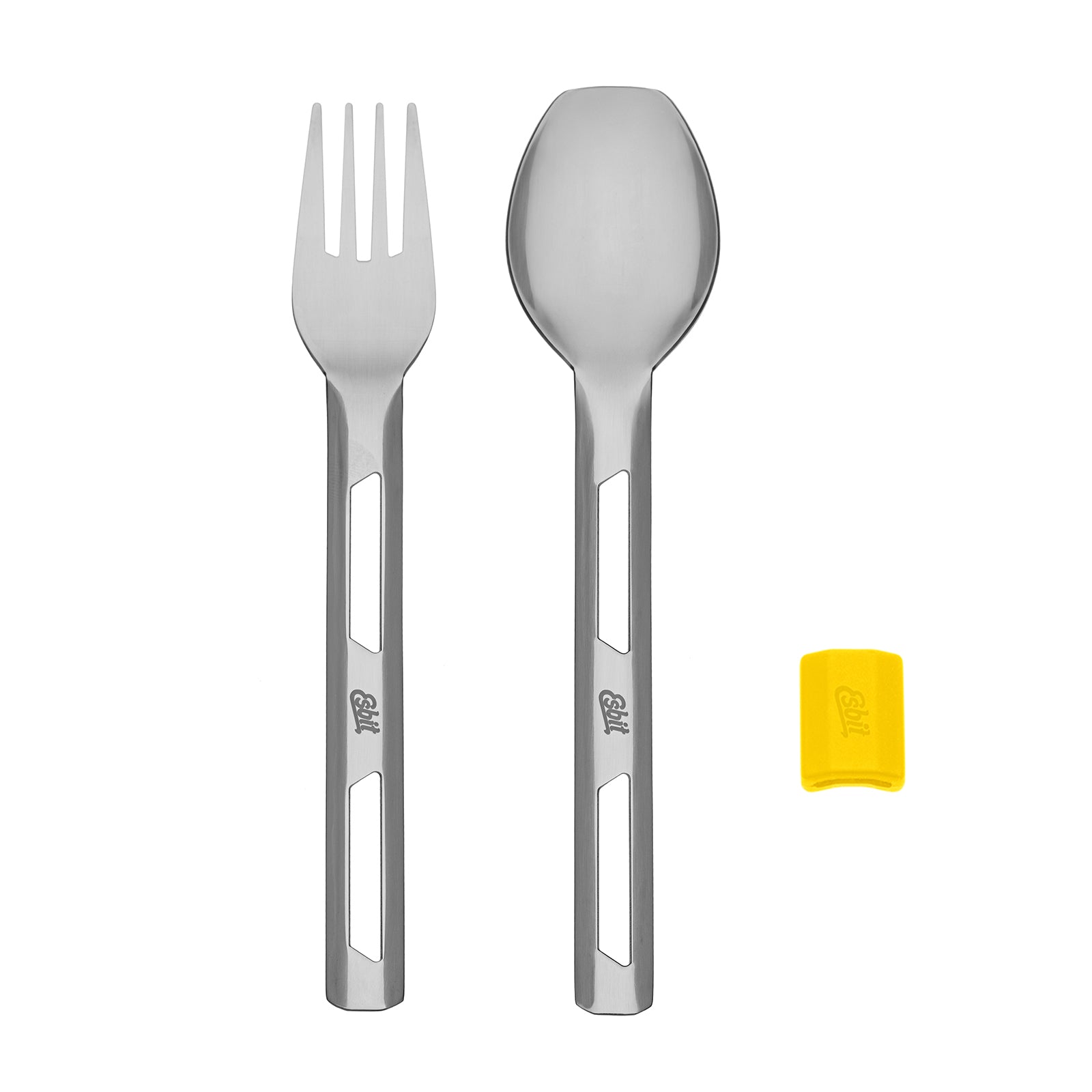 Esbit Thermobehälter Besteckset mit Silikon Manschette in Sunshine Yellow