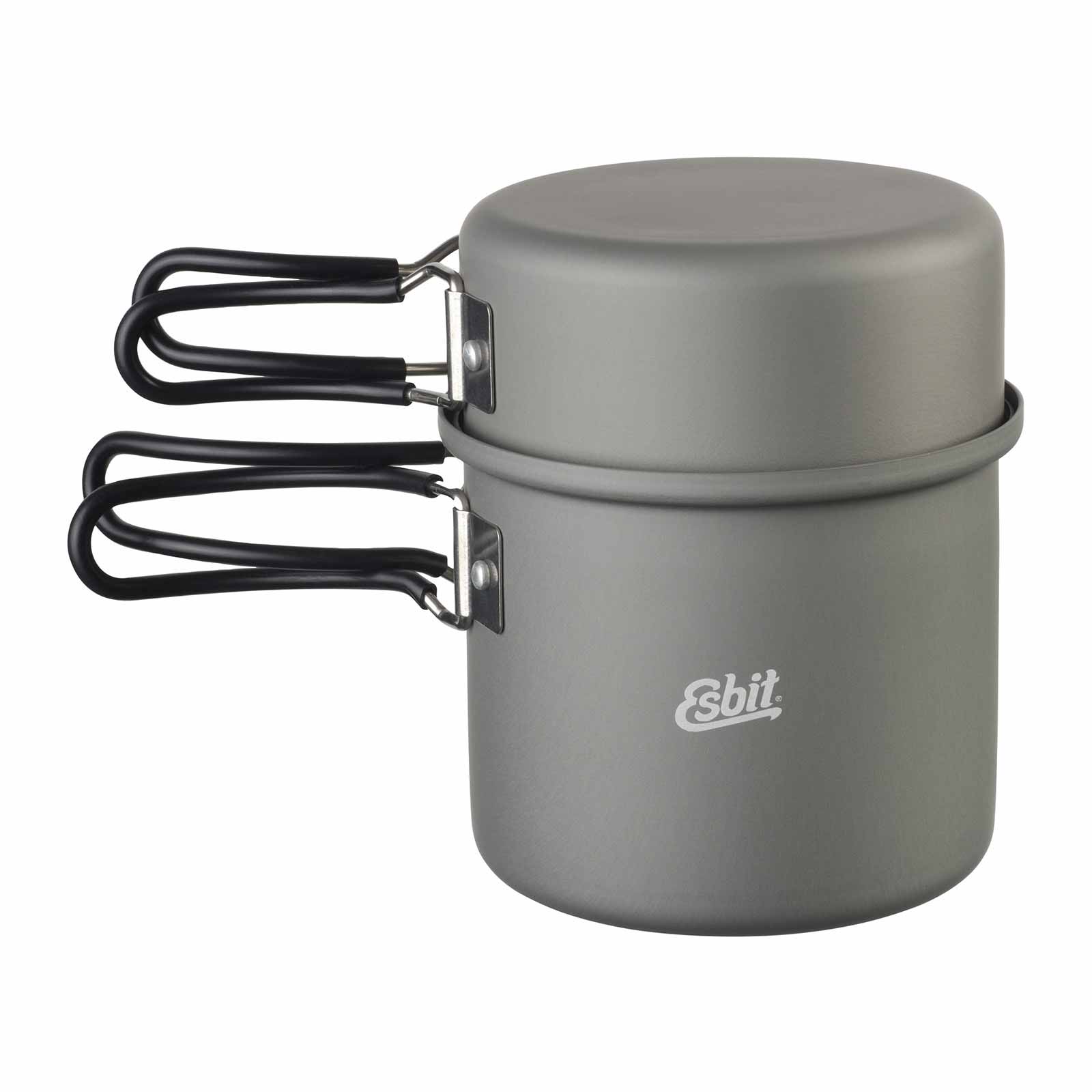 Esbit Camping Topfset aus Aluminium 1000 ml Front