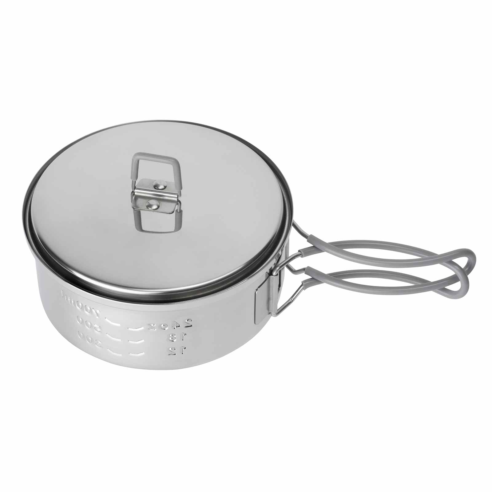 Esbit Camping Topf aus Edelstahl 1100 ml Draufsicht