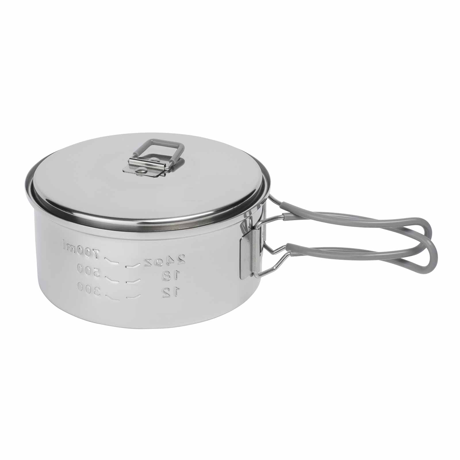 Esbit Camping Topf aus Edelstahl 1100 ml Volumenskala