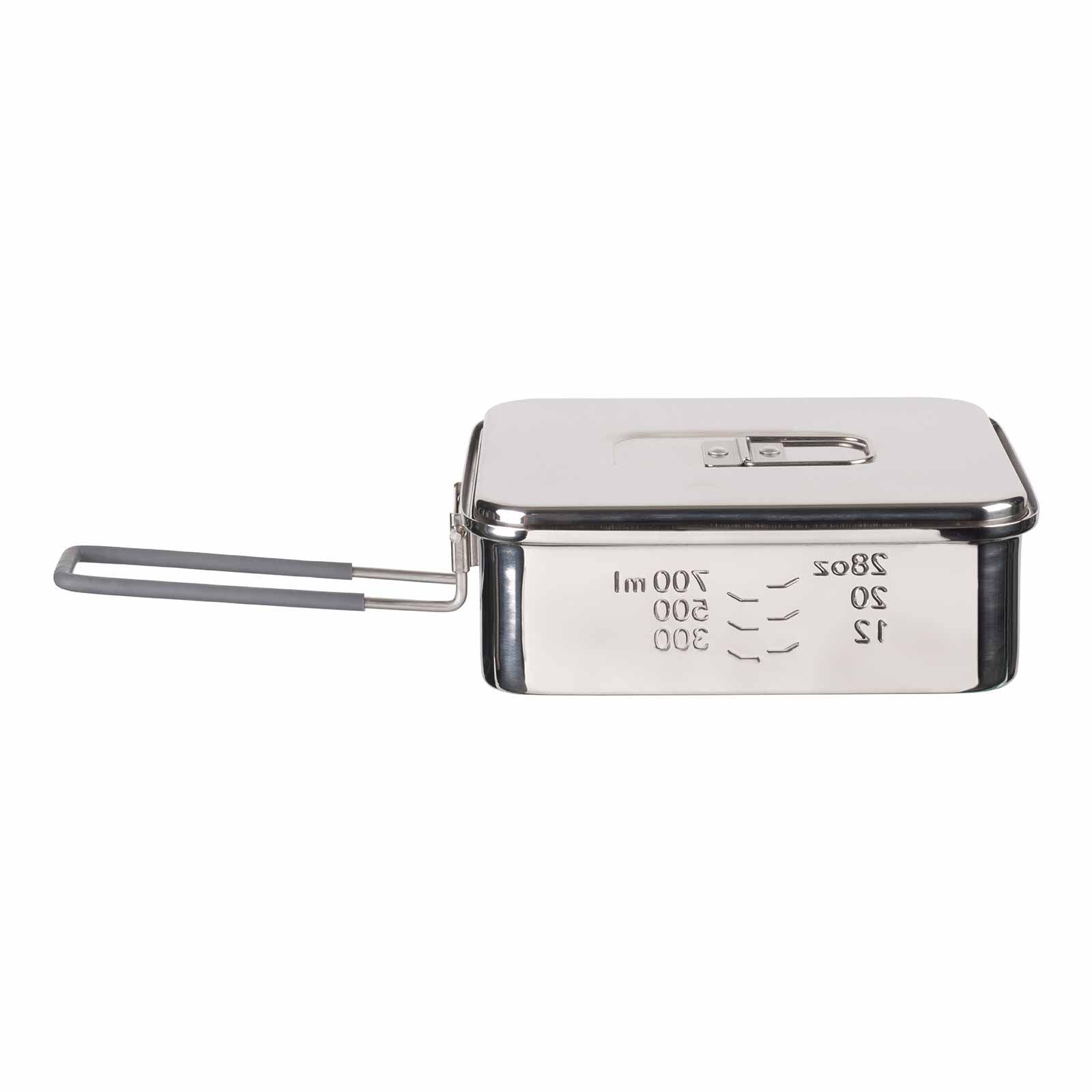 Esbit Camping Kochtopf aus Edelstahl 1200 ml Volumenskala