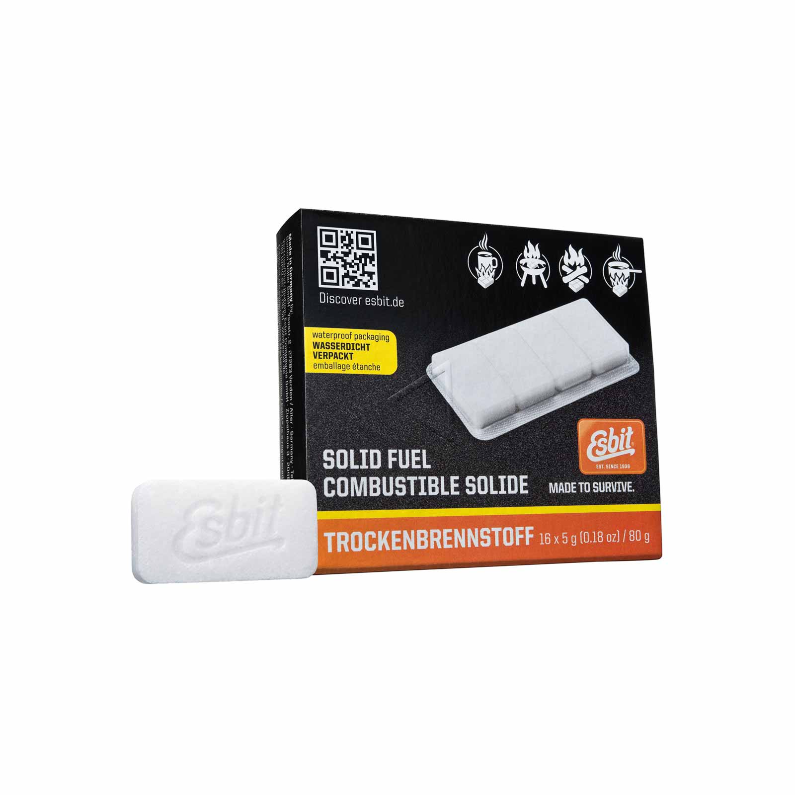 Esbit Trockenbrennstoff-Tabletten 16x5g