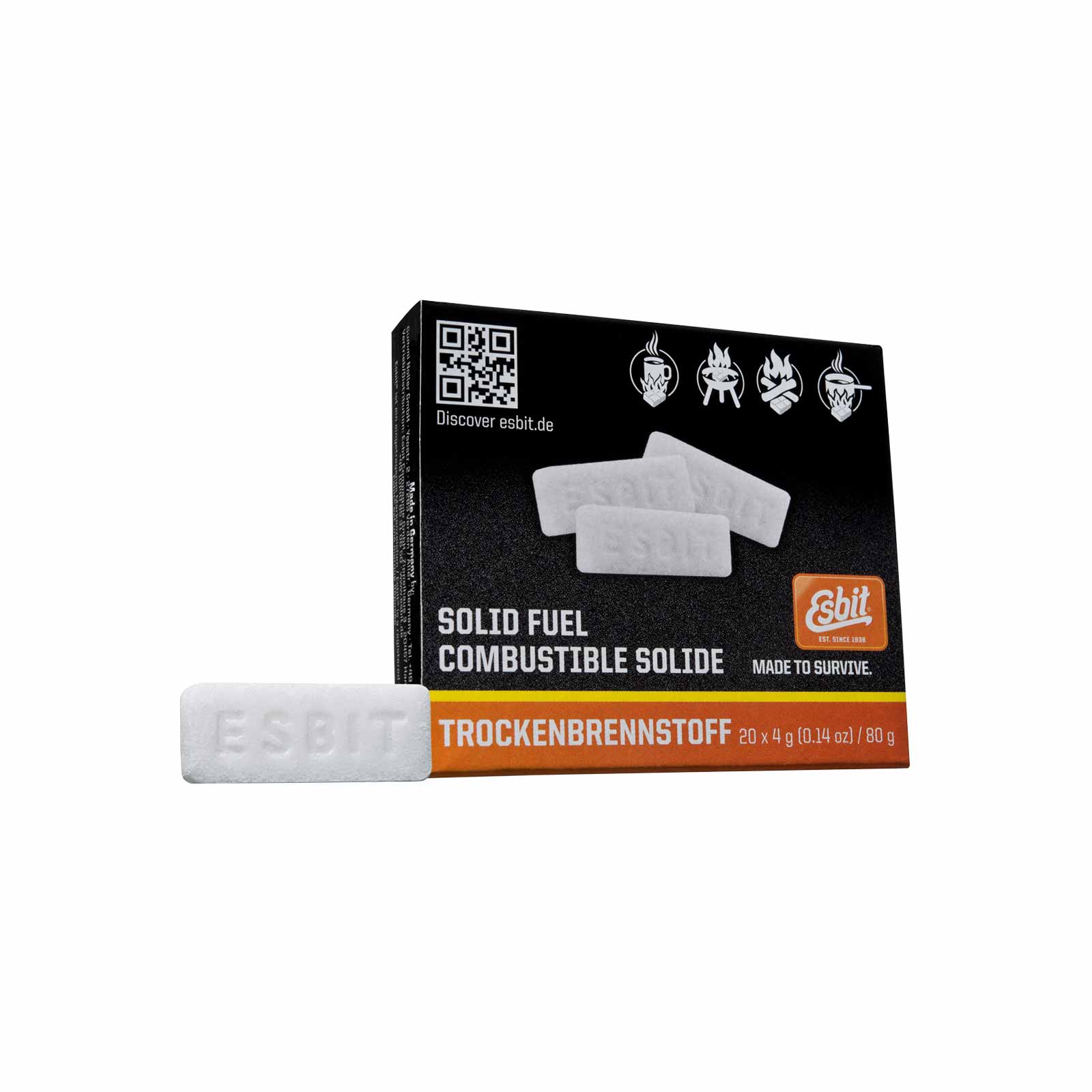 Esbit Trockenbrennstoff-Tabletten 20x4g