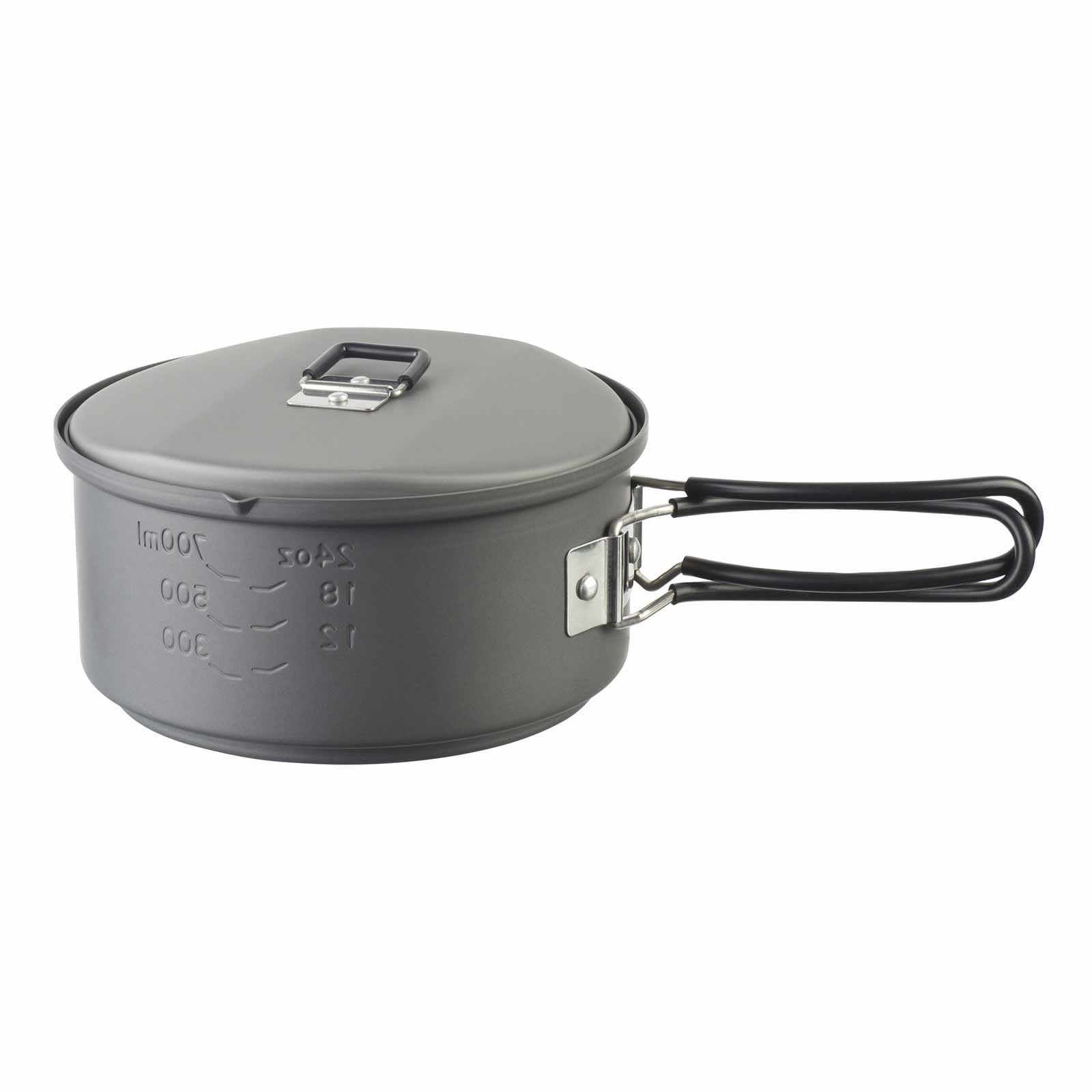 Esbit Camping Kochset aus Aluminium 1000 ml mit Volumenanzeige