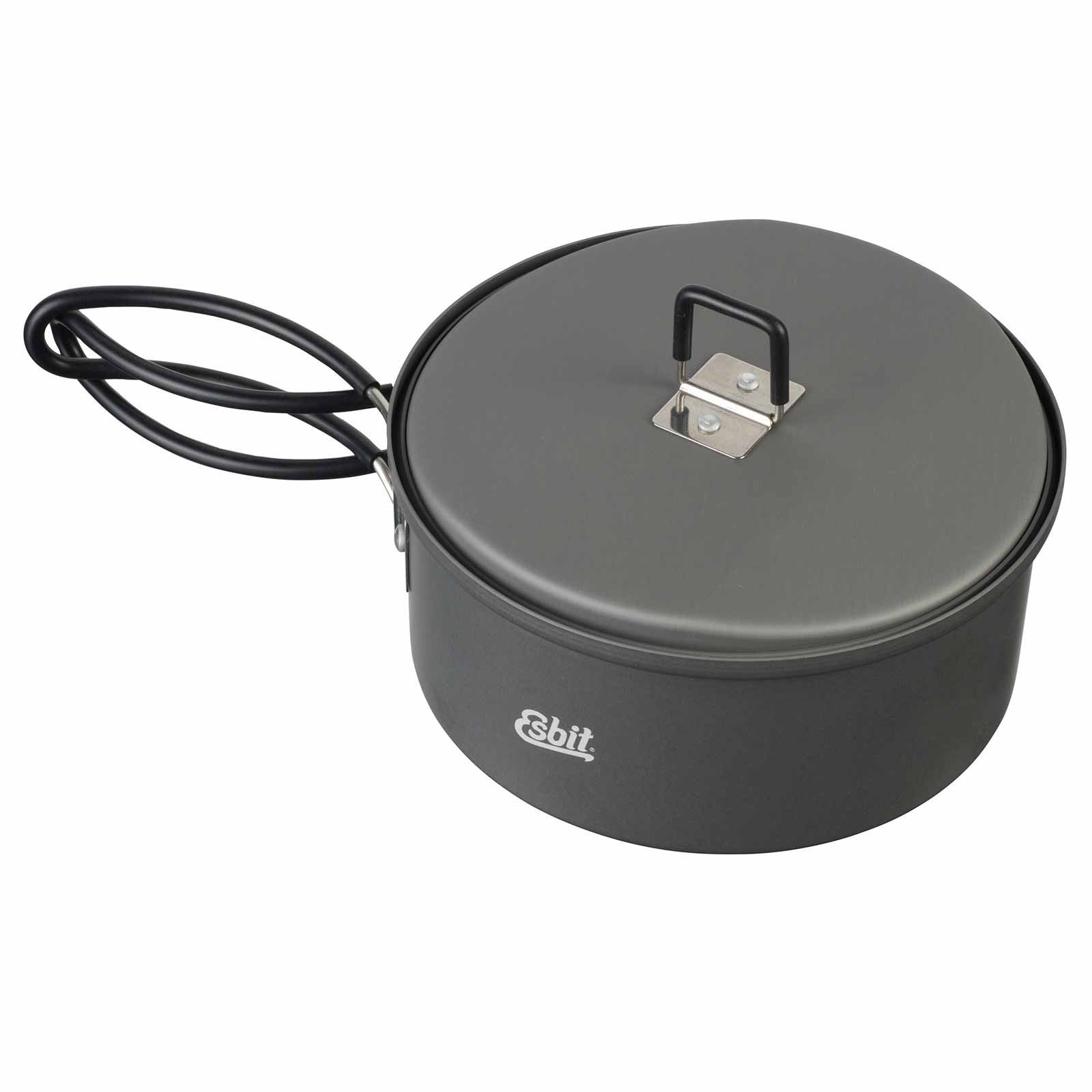 Esbit Camping Kochset aus Aluminium 1000 ml von oben