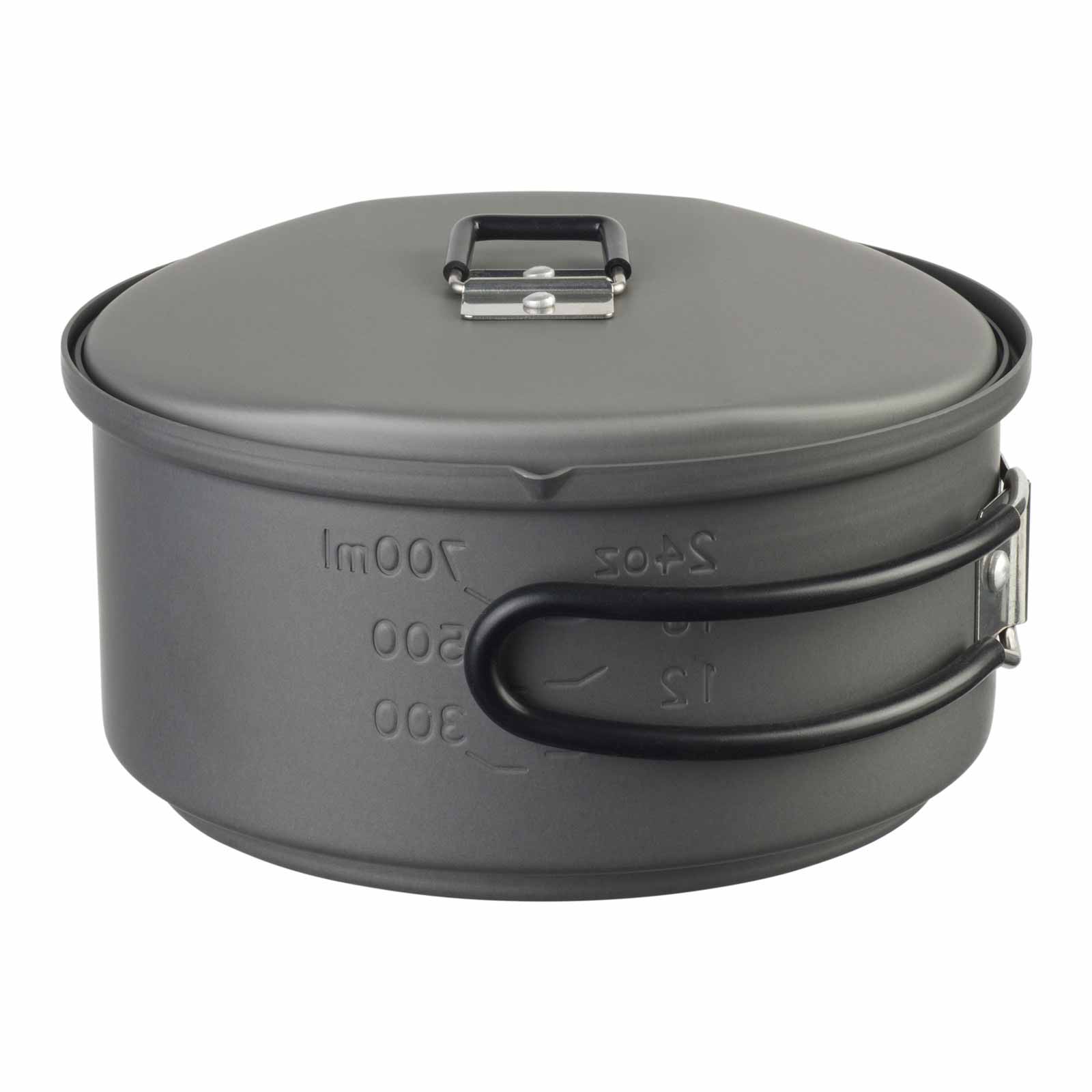 Esbit Camping Kochset aus Aluminium 1000 ml zusammengestellt