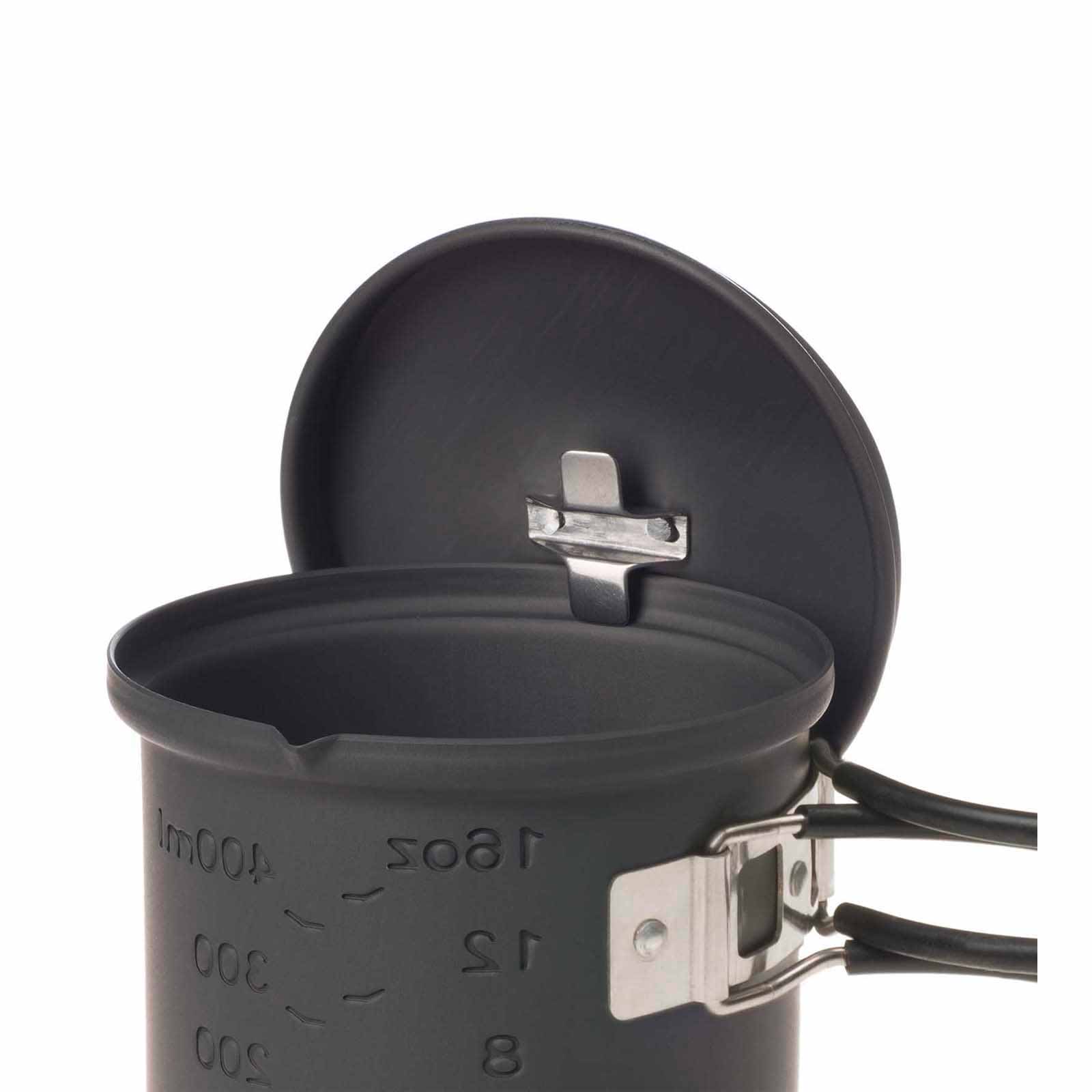 Esbit Camping Kochset aus Aluminium 585 ml Deckelaufhängung