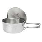 Esbit Camping Kochset aus Edelstahl 1000 ml Deckelaufhängung
