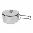 Esbit Camping Kochset aus Edelstahl 1000 ml mit Volumenanzeige