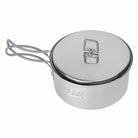 Esbit Camping Kochset aus Edelstahl 1000 ml von oben