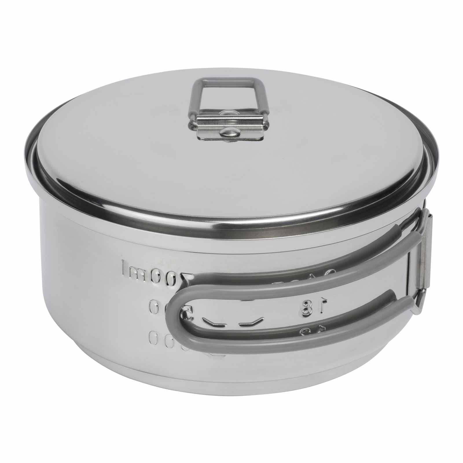 Esbit Camping Kochset aus Edelstahl 1000 ml zusammengestellt