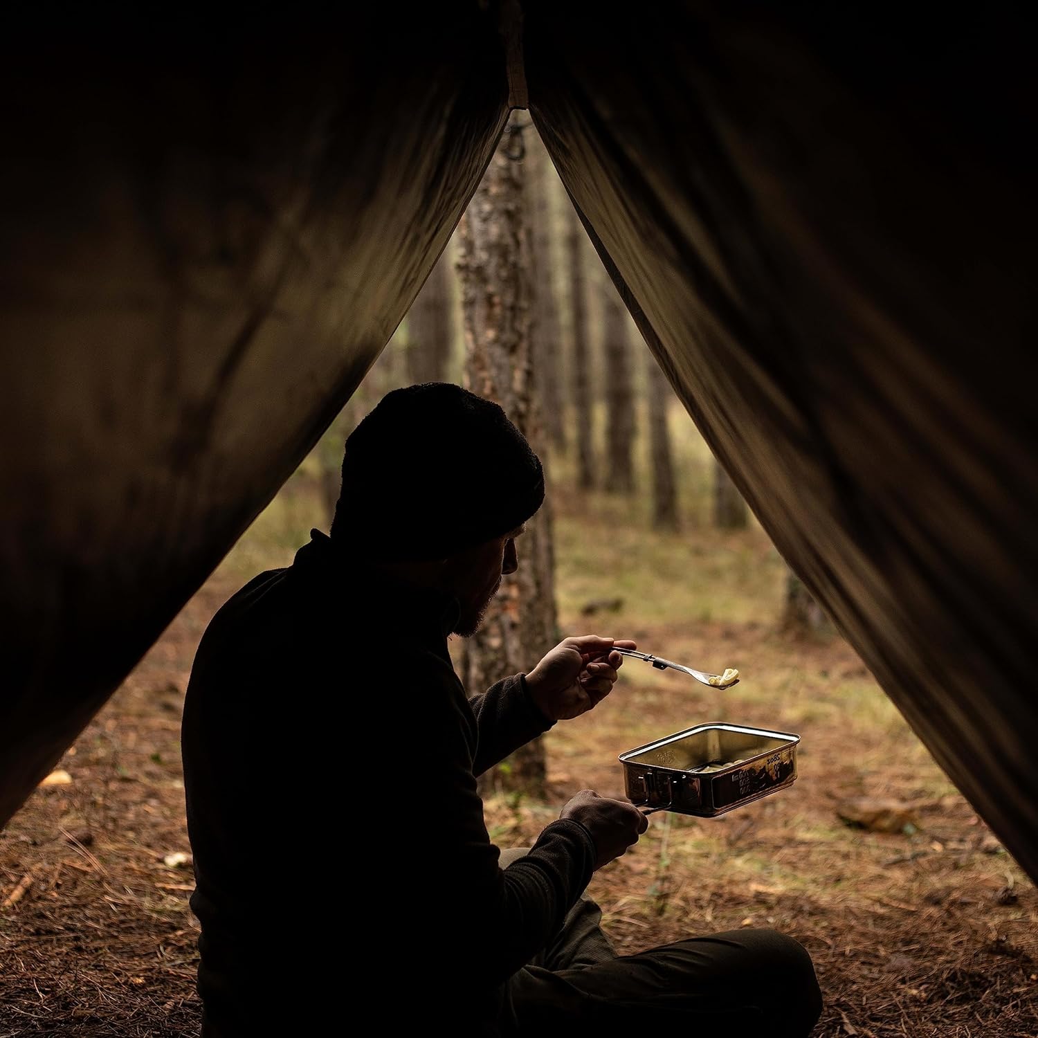 Esbit Kochset Edelstahl 1100 ml beim Campen
