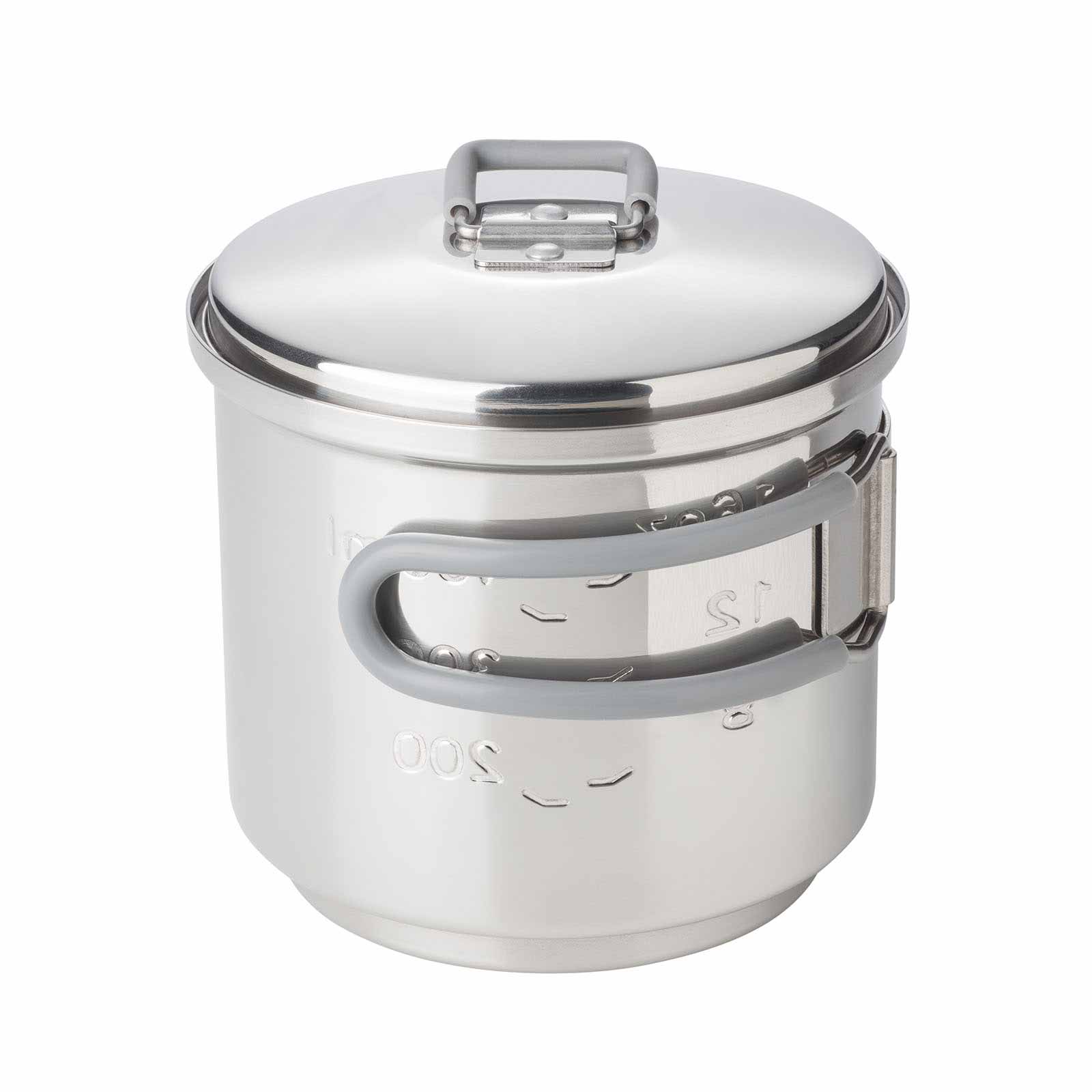 Esbit Camping Kochset aus Edelstahl 585 ml zusammengestellt
