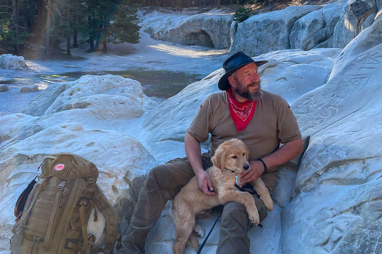 Thorsten Nagel in der Natur bei Blankenburg im Harz, Esbit